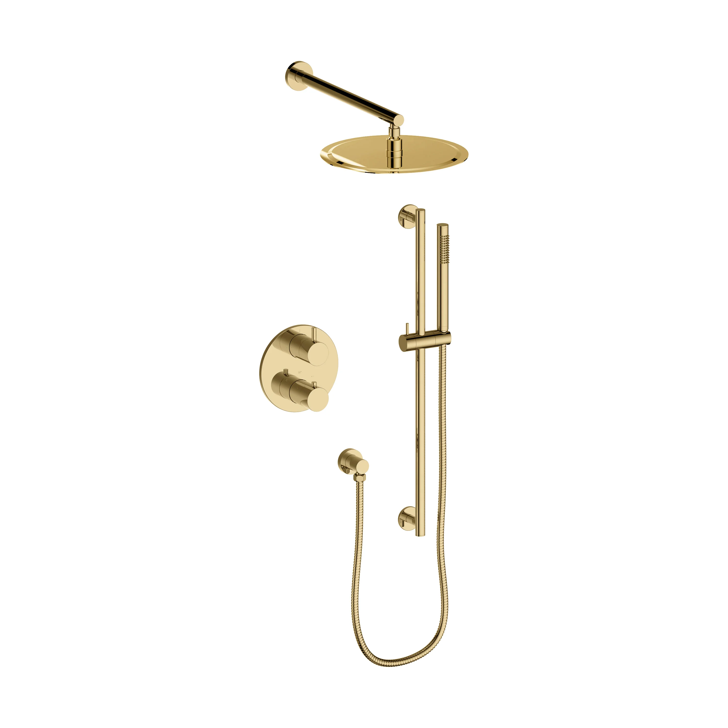 ZLINE Autograph Edition Emerald Bay Thermostatic Shower System in Polished Gold (EMBY-SHS-T2-PG) - Image 6