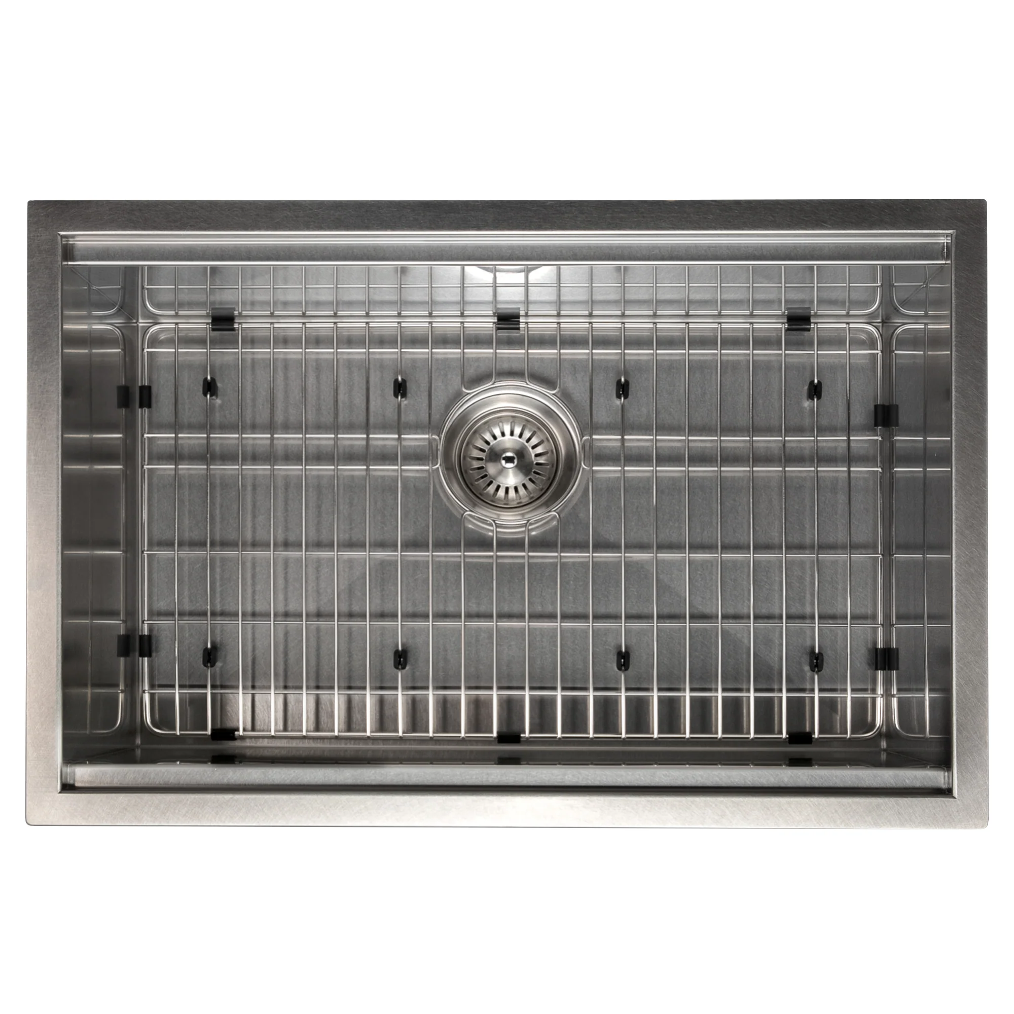 ZLINE 27 in. Garmisch Undermount Single Bowl Satin Stainless Steel Kitchen Sink with Bottom Grid and Accessories (SLS-27S) - Image 15