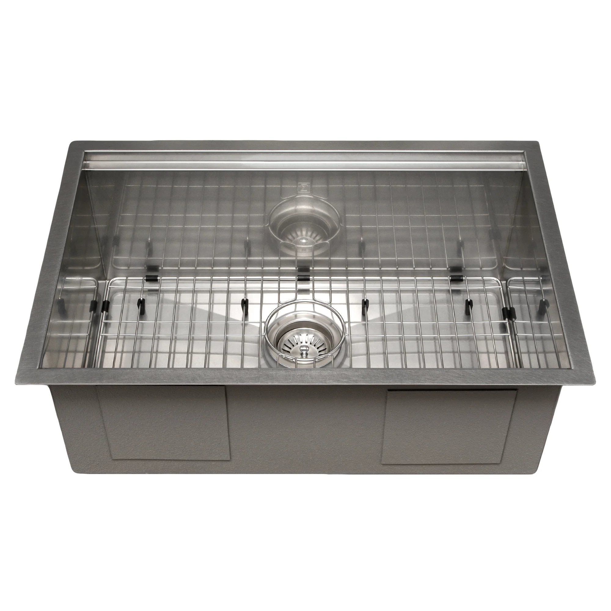 ZLINE 27 in. Garmisch Undermount Single Bowl Satin Stainless Steel Kitchen Sink with Bottom Grid and Accessories (SLS-27S) - Image 18