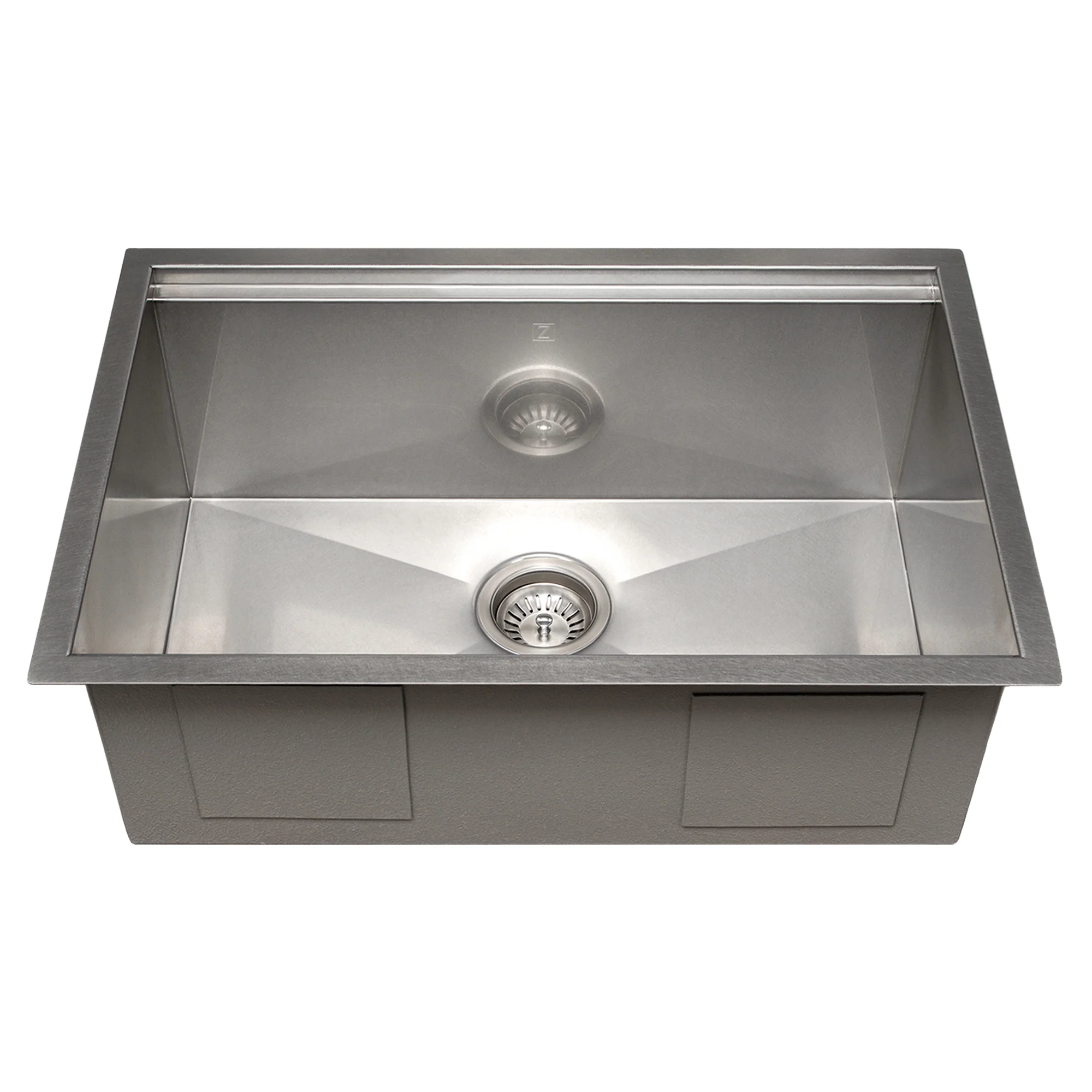 ZLINE 27 in. Garmisch Undermount Single Bowl Satin Stainless Steel Kitchen Sink with Bottom Grid and Accessories (SLS-27S) - Image 6