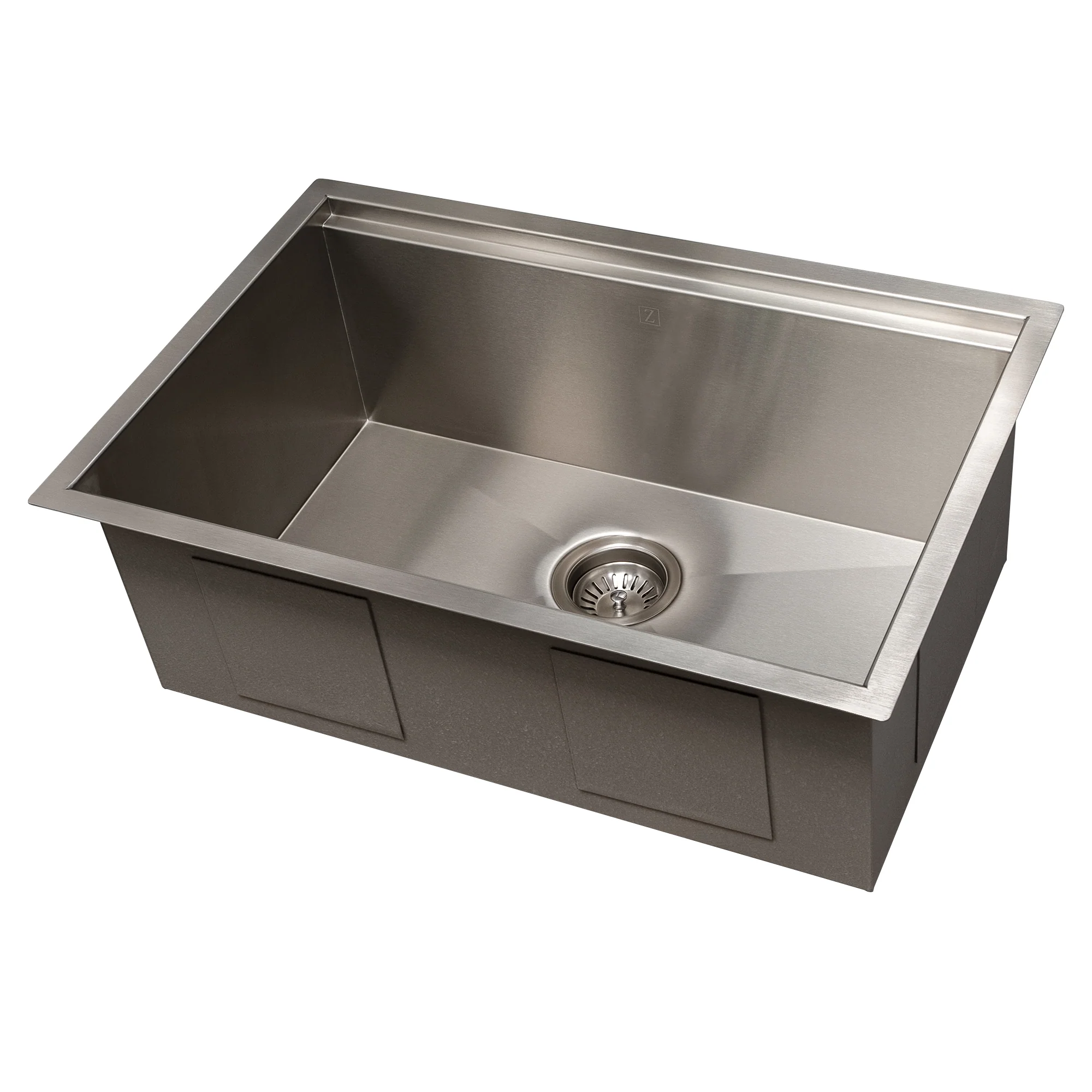 ZLINE 27 in. Garmisch Undermount Single Bowl Stainless Steel Kitchen Sink with Bottom Grid and Accessories (SLS-27) - Image 9