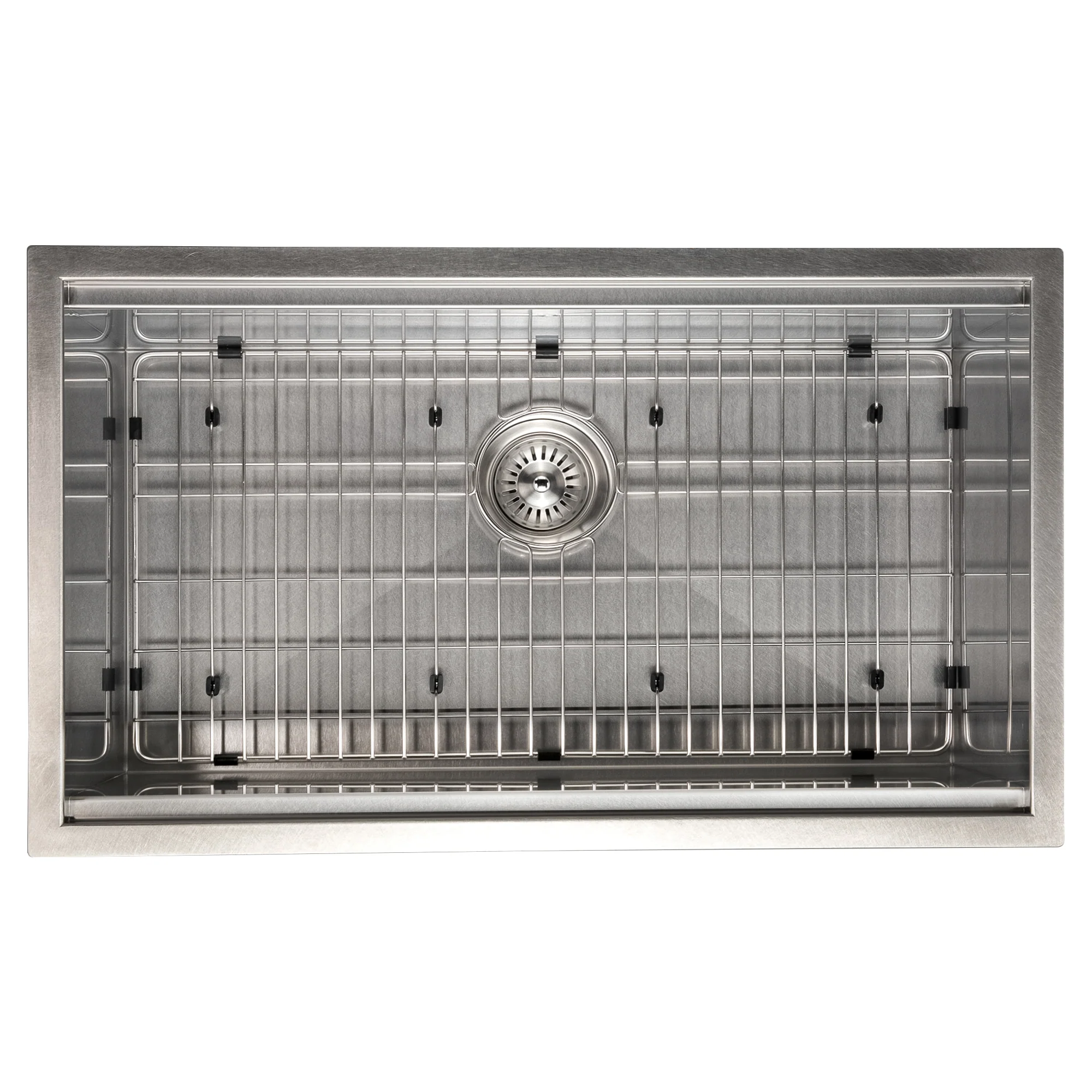 ZLINE 33 in. Garmisch Undermount Single Bowl Satin Stainless Steel Kitchen Sink with Bottom Grid and Accessories (SLS-33S) - Image 13