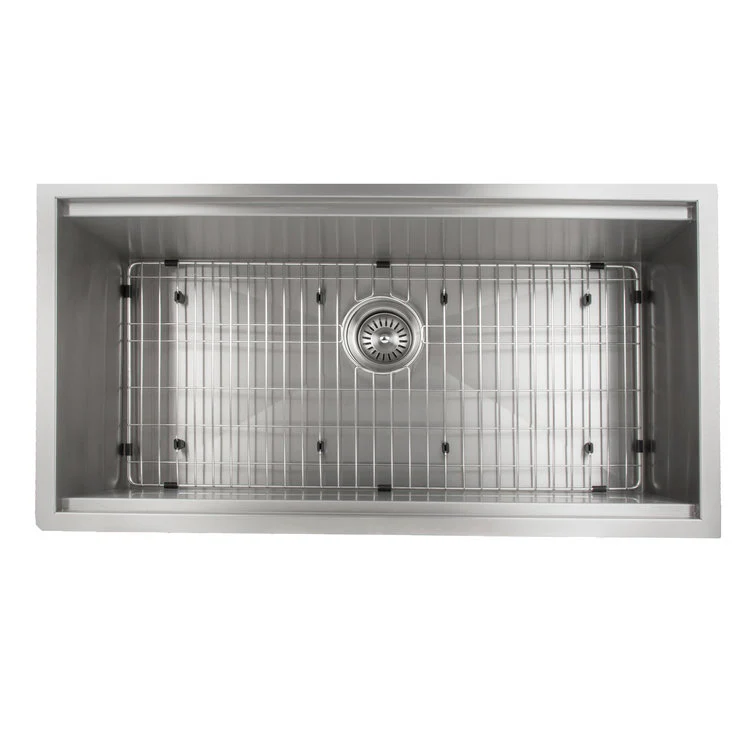 ZLINE 33 in. Garmisch Undermount Single Bowl Stainless Steel Kitchen Sink with Bottom Grid and Accessories (SLS-33) - Image 12