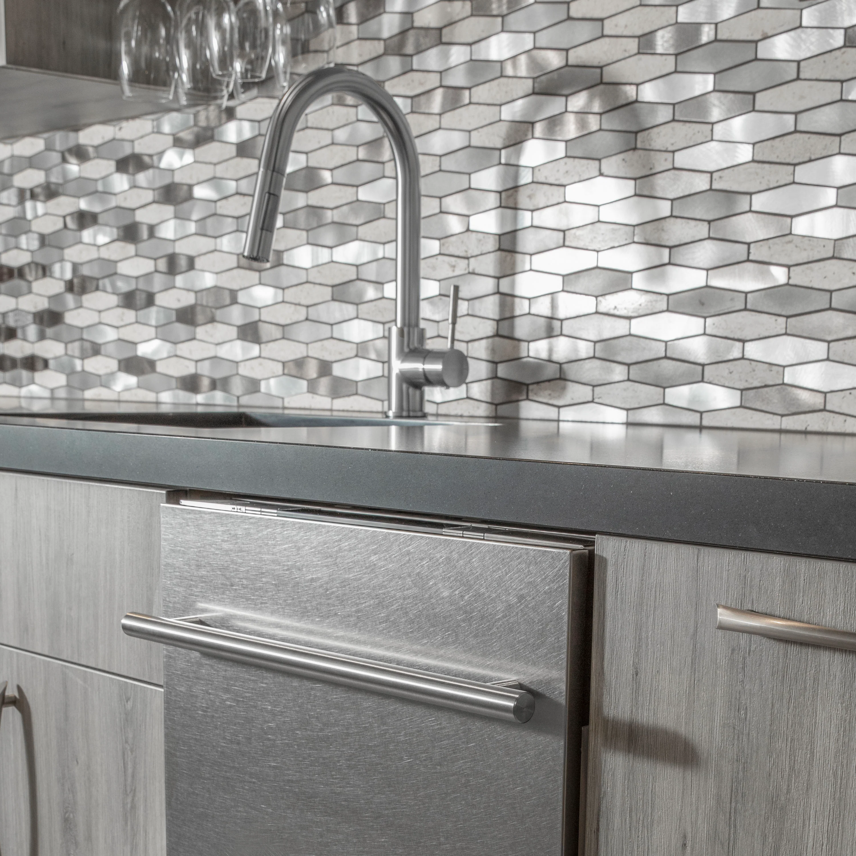 ZLINE Gemini Kitchen Faucet in Brushed Nickel (GEM-KF-BN) - Image 3