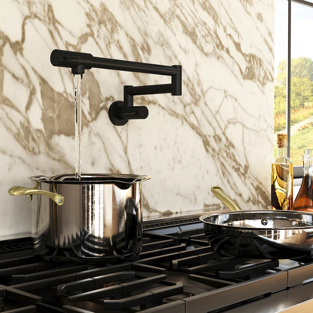 ZLINE Gemini Pot Filler in Matte Black (GEM-FPF-MB) - Image 2