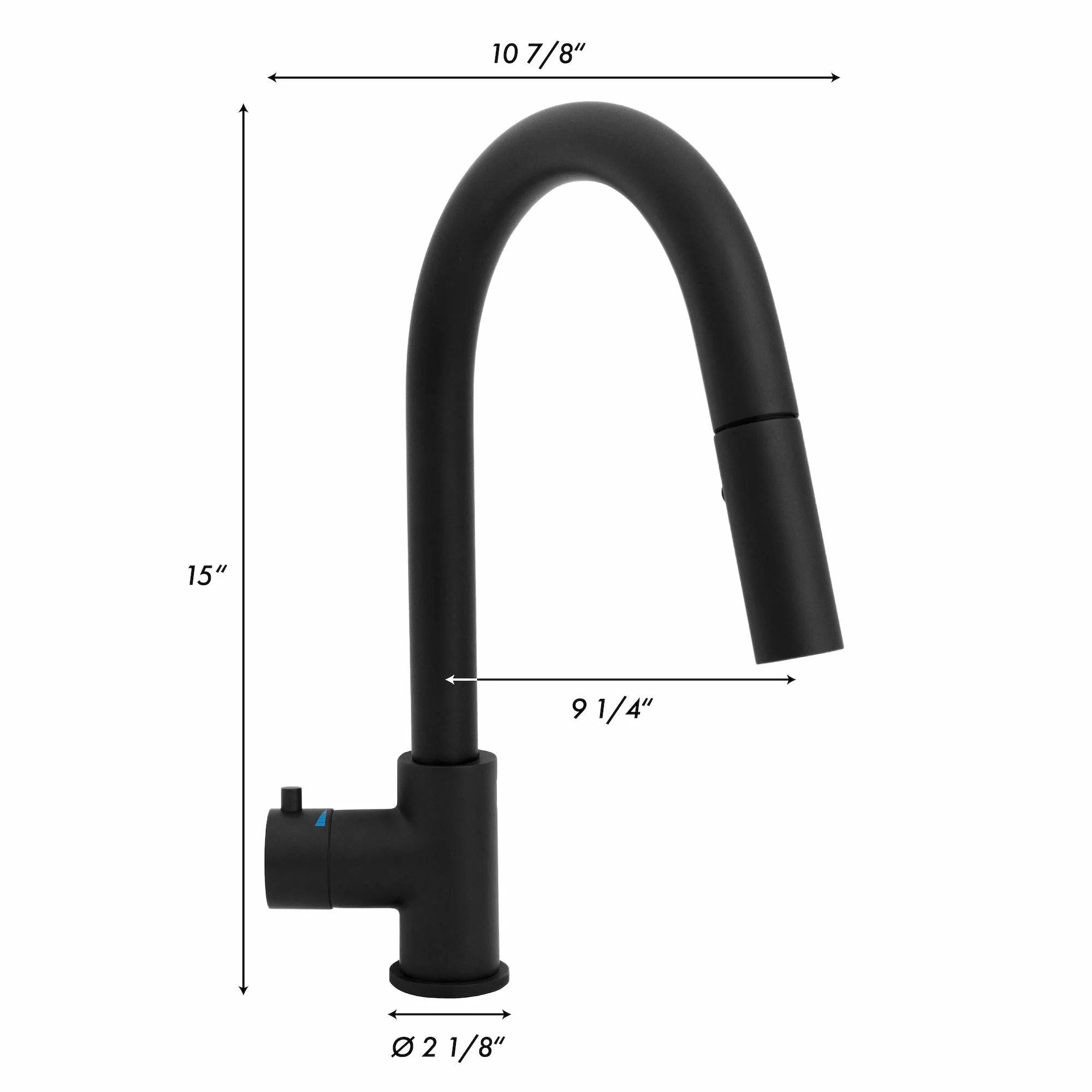 ZLINE Gemini Touchless Kitchen Faucet in Matte Black (GEM-KFS-MB) - Image 6