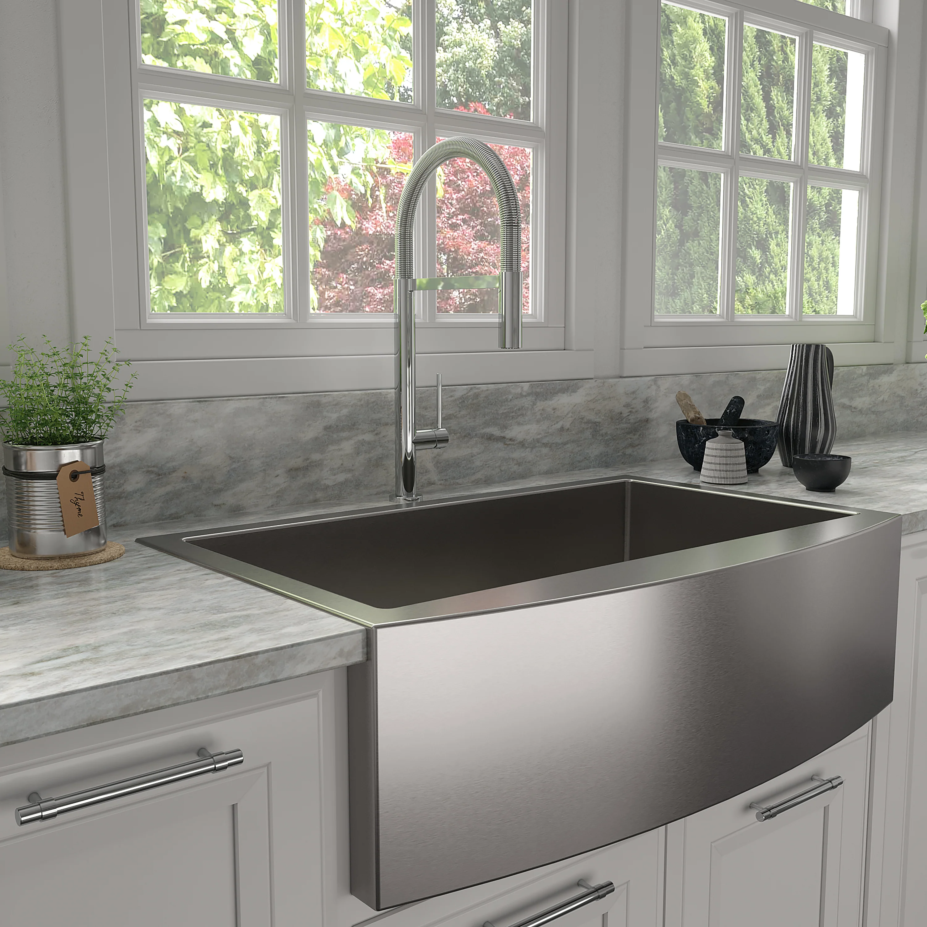 ZLINE Incline Kitchen Faucet in Chrome (INC-KF-CH) - Image 4