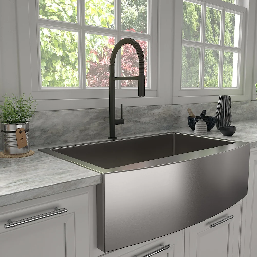 ZLINE Incline Kitchen Faucet in Matte Black (INC-KF-MB) - Image 2