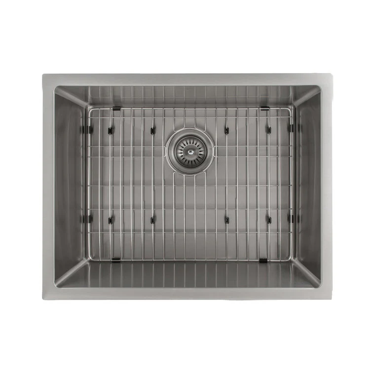 ZLINE 23 in. Meribel Undermount Single Bowl Stainless Steel Kitchen Sink with Bottom Grid (SRS-23) - Image 6
