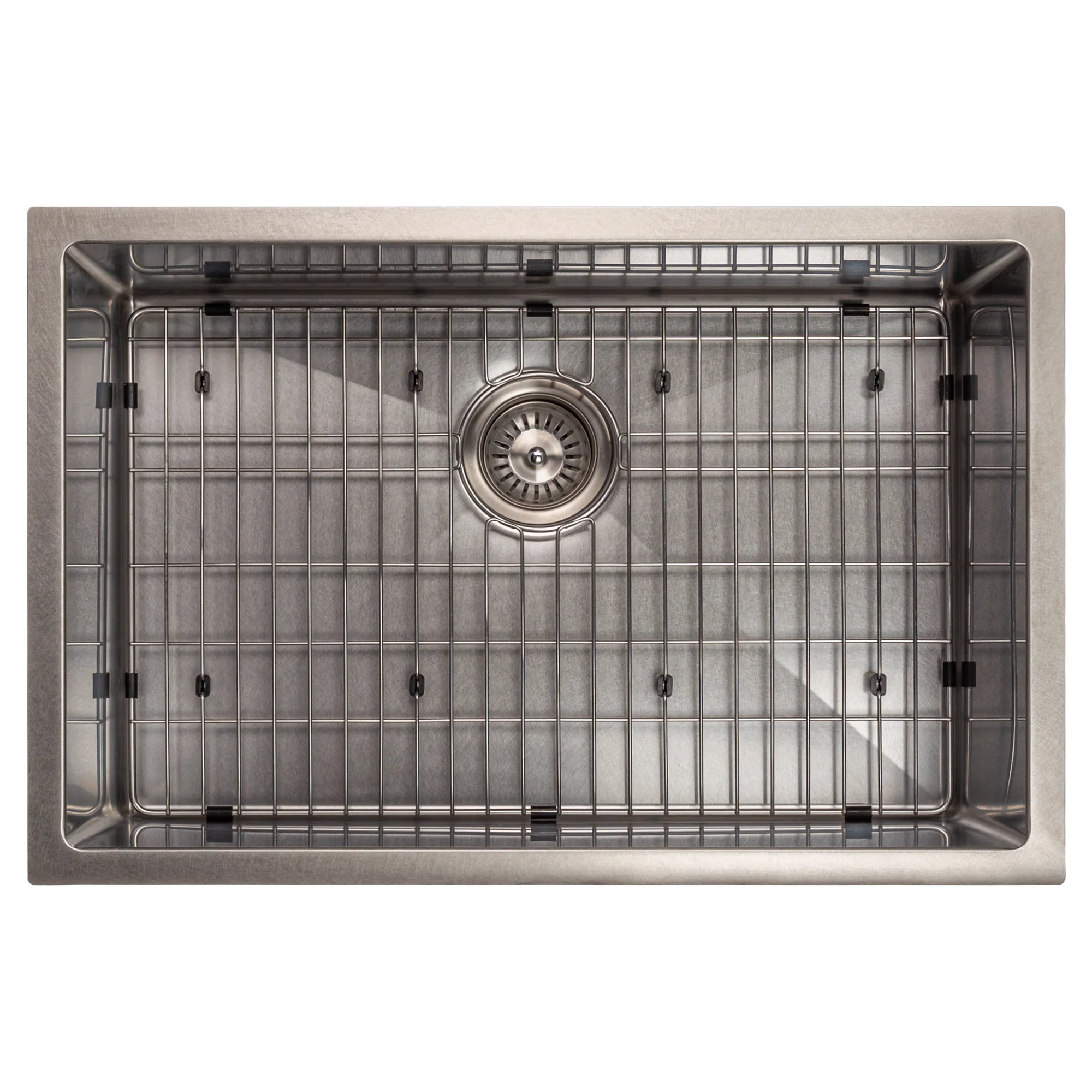 ZLINE 27 in. Meribel Undermount Single Bowl Stainless Steel Kitchen Sink with Bottom Grid (SRS-27) - Image 6