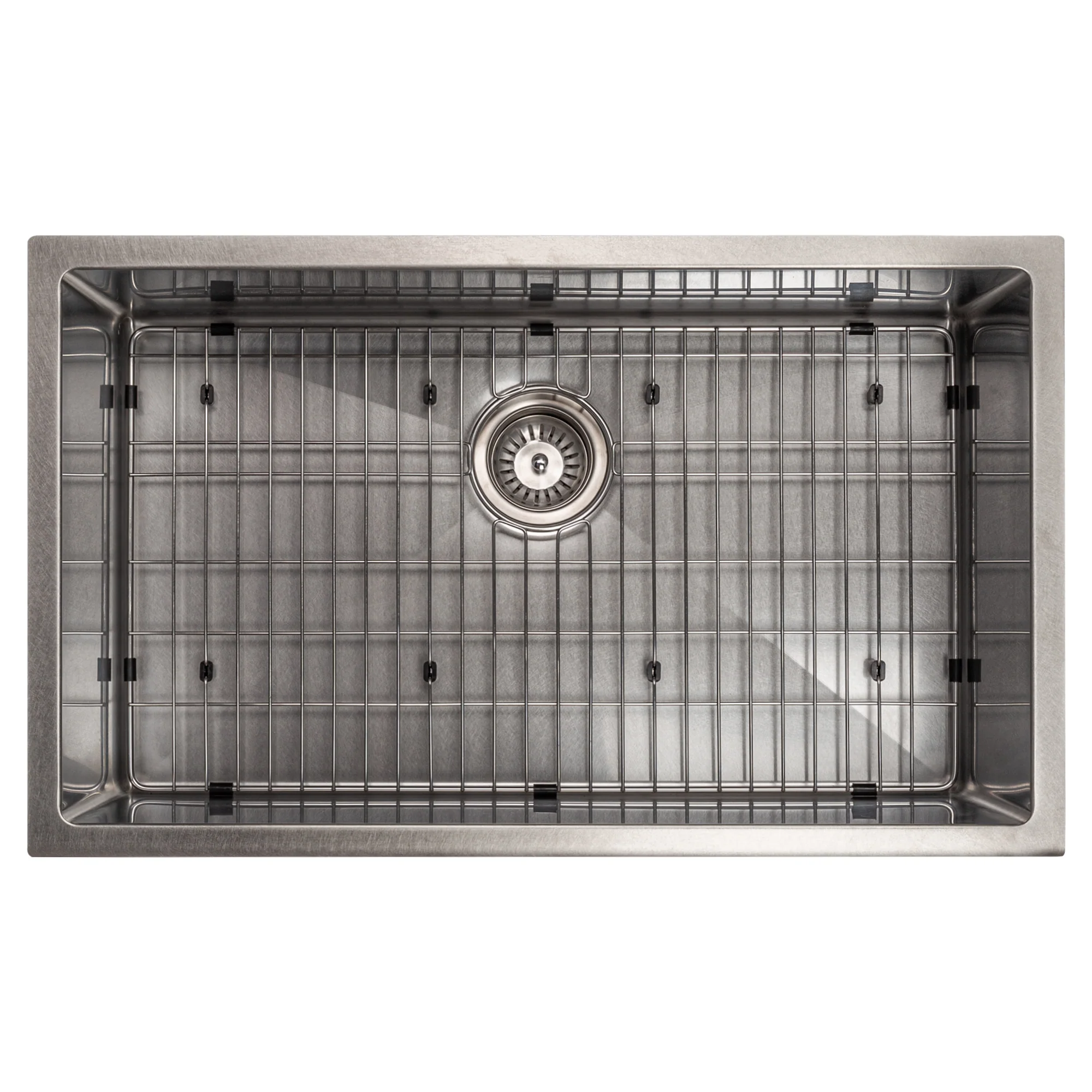 ZLINE 30 in. Meribel Undermount Single Bowl Satin Stainless Steel Kitchen Sink with Bottom Grid (SRS-30S) - Image 11