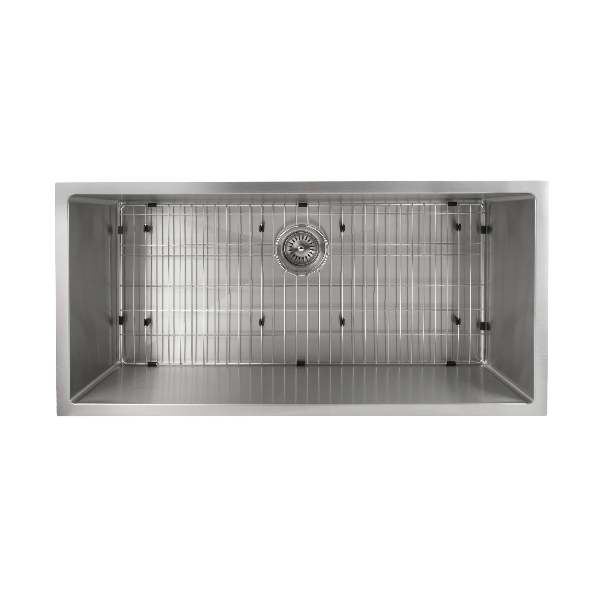 ZLINE 33 in. Meribel Undermount Single Bowl Stainless Steel Kitchen Sink with Bottom Grid (SRS-33) - Image 7