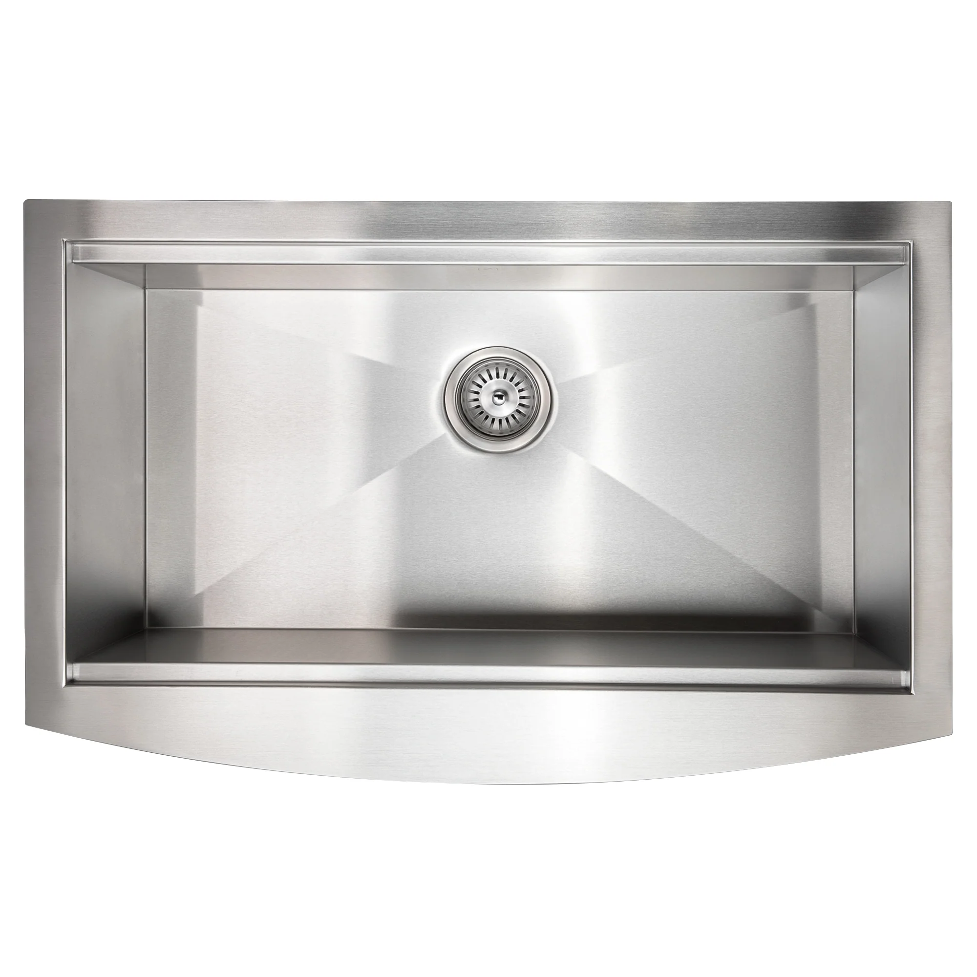 ZLINE 33 in. Moritz Farmhouse Apron Mount Single Bowl Stainless Steel Kitchen Sink with Bottom Grid and Accessories (SLSAP-33) - Image 12