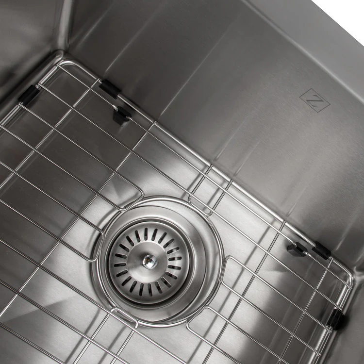 ZLINE 36 in. Niseko Farmhouse Apron Mount Double Bowl Stainless Steel Kitchen Sink with Bottom Grid (SA50D-36) - Image 5