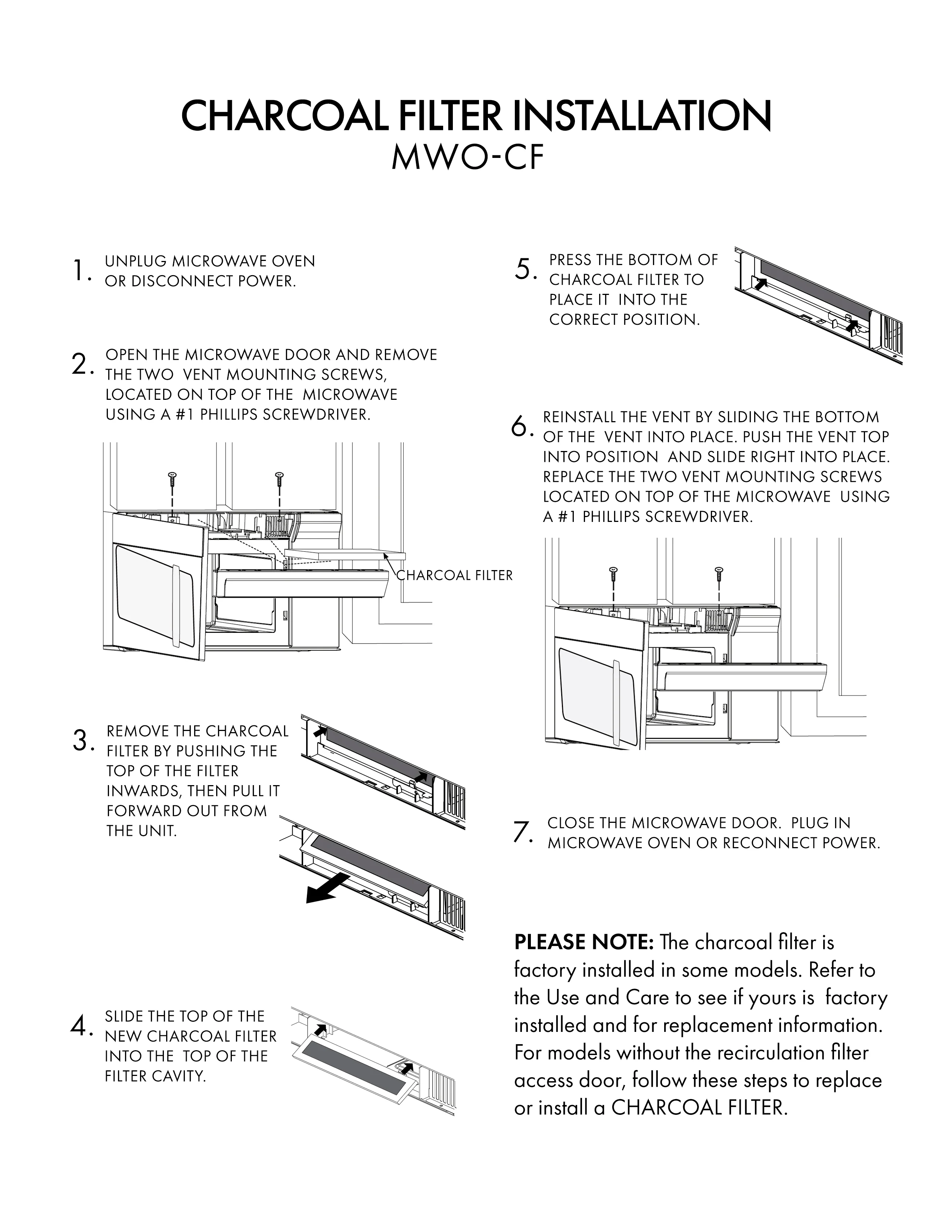 ZLINE Over the Range Microwave Charcoal Filters for MWO-OTR - Image 3