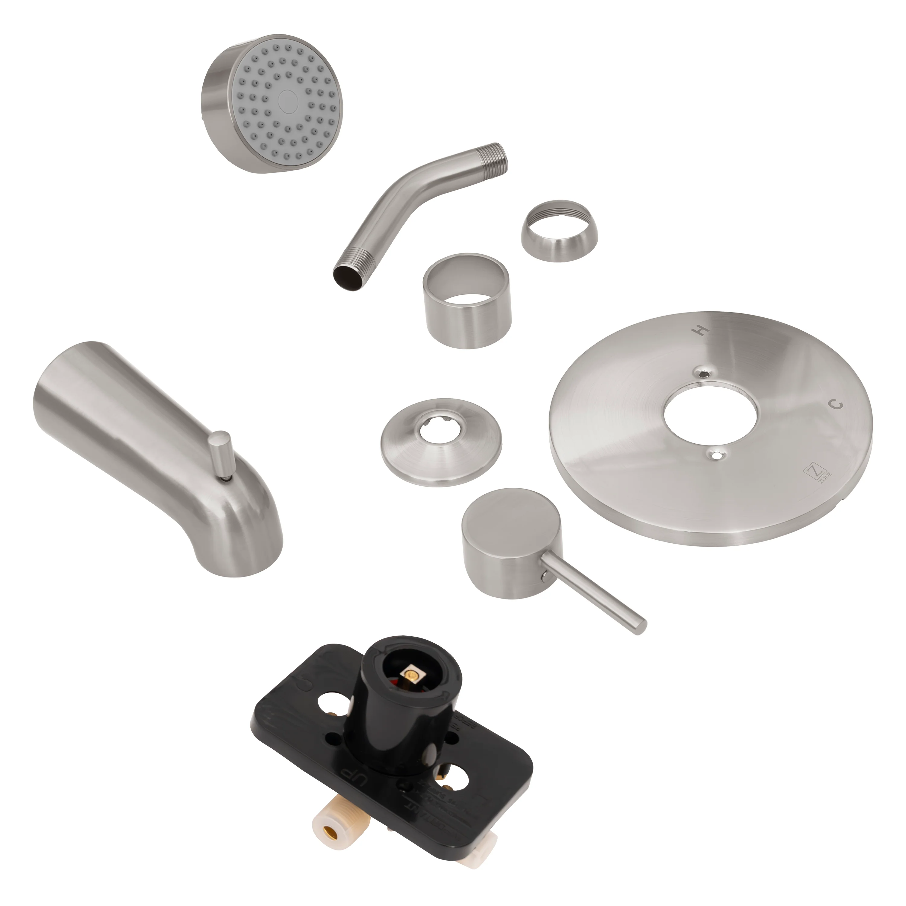 ZLINE Palisades Elegant Shower System in Brushed Nickel (RBCN1-SHS-BN) - Image 4