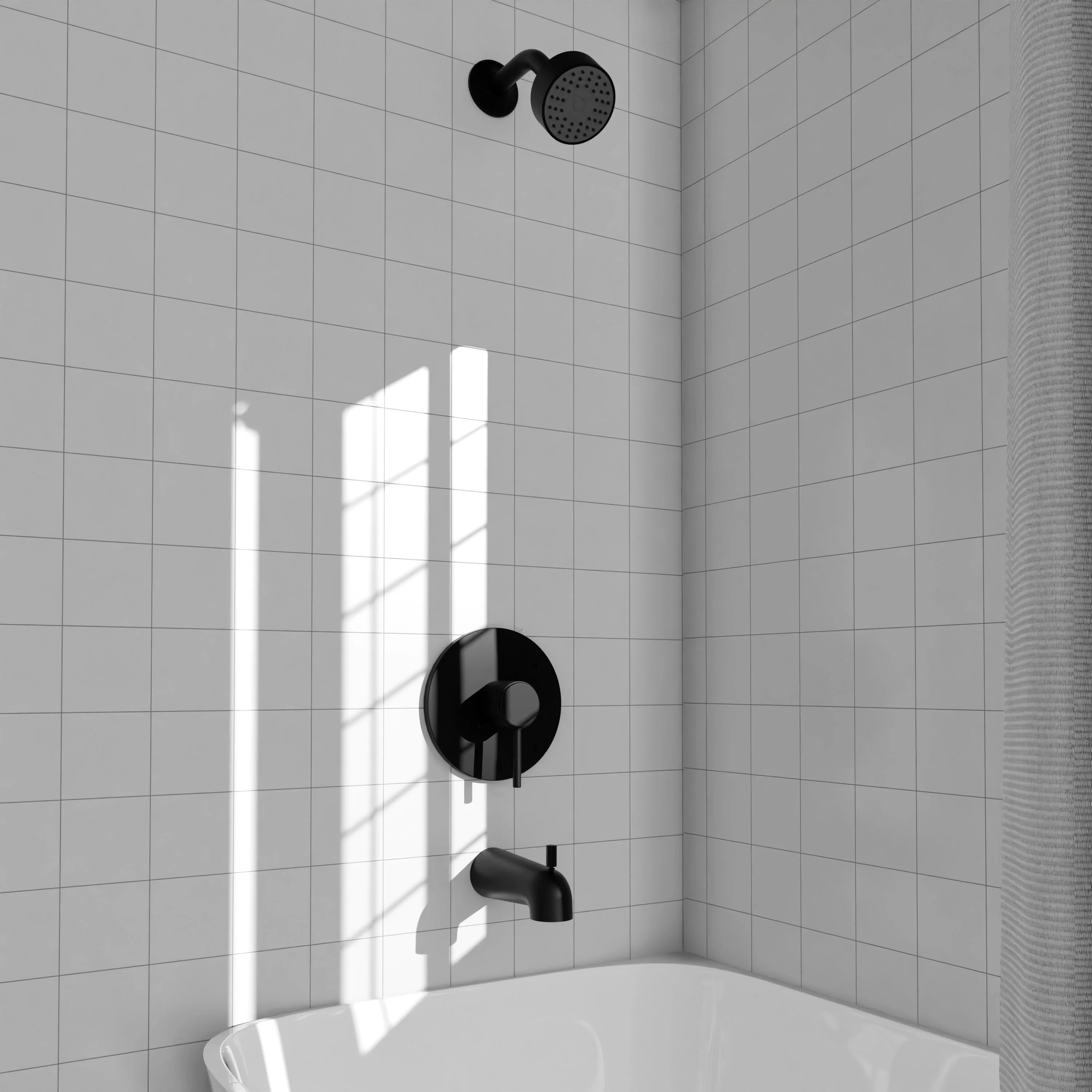 ZLINE Palisades Elegant Shower System in Matte Black (RBCN1-SHS-MB) - Image 3