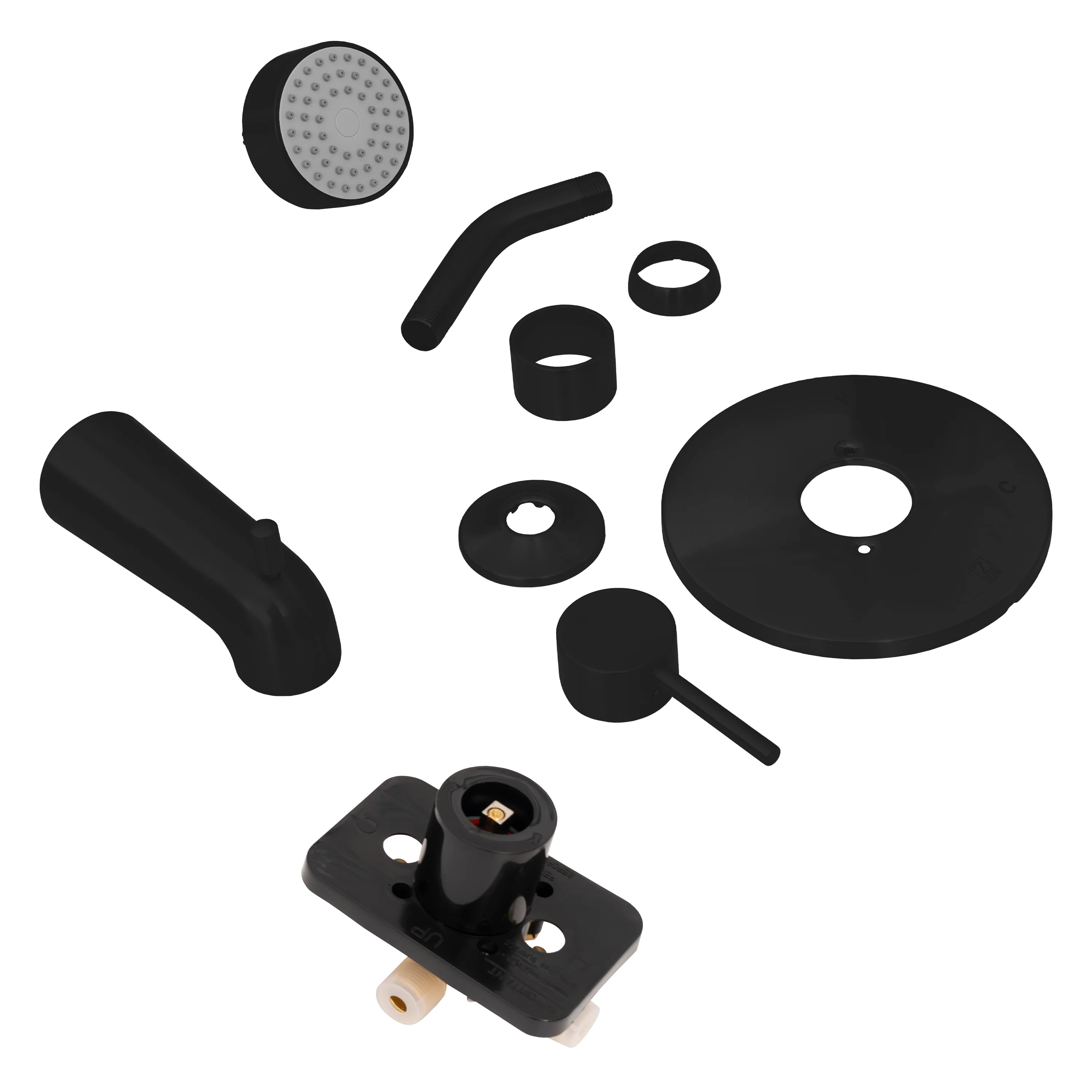 ZLINE Palisades Elegant Shower System in Matte Black (RBCN1-SHS-MB) - Image 4