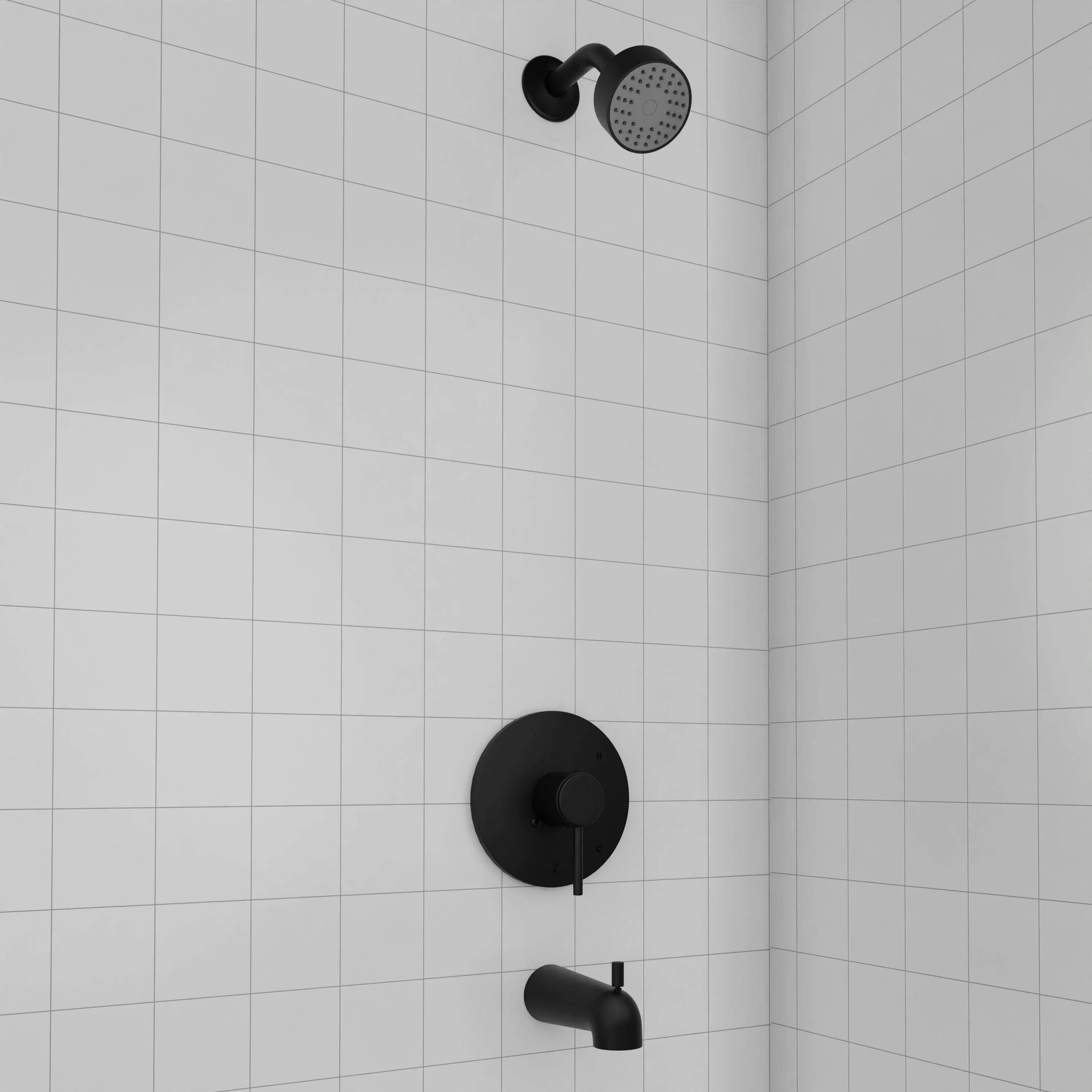 ZLINE Palisades Elegant Shower System in Matte Black (RBCN1-SHS-MB) - Image 5