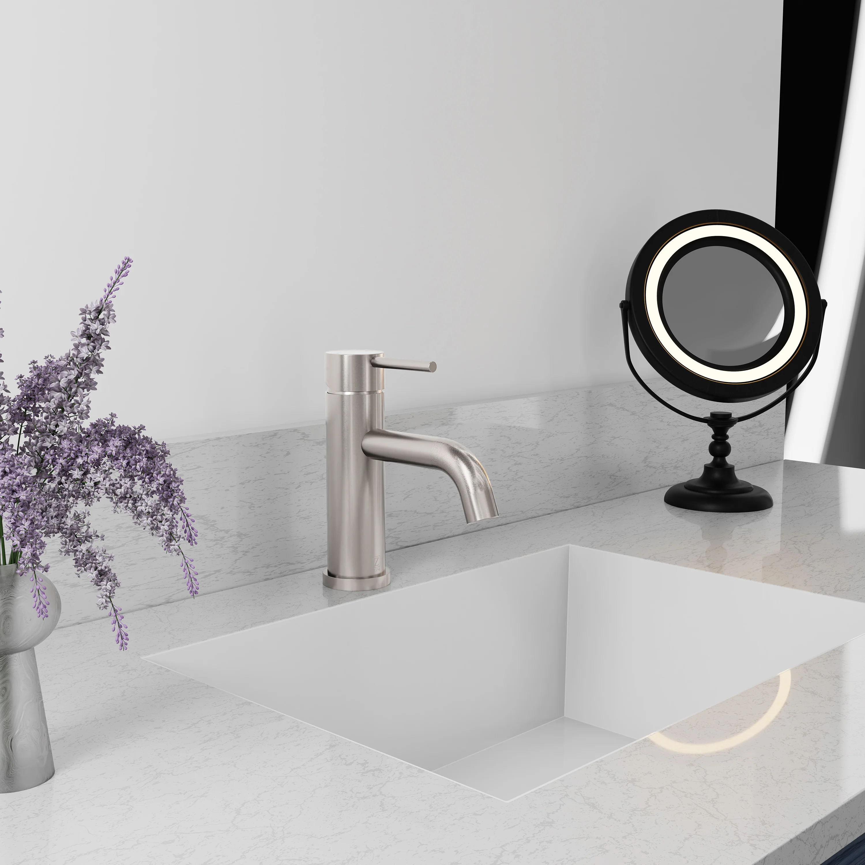 ZLINE Palisades Elegant Single Handle Bath Faucet in Brushed Nickel (RBCN1-BF-BN) - Image 5