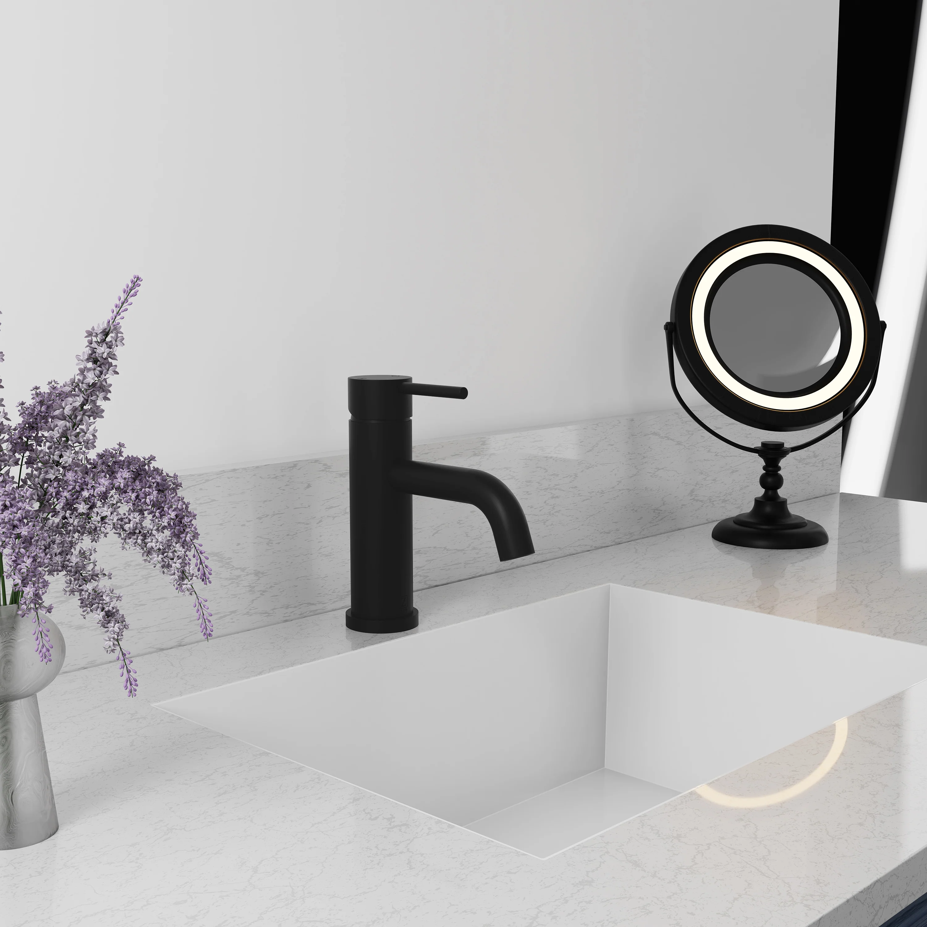 ZLINE Palisades Elegant Single Handle Bath Faucet in Matte Black (RBCN1-BF-MB) - Image 5