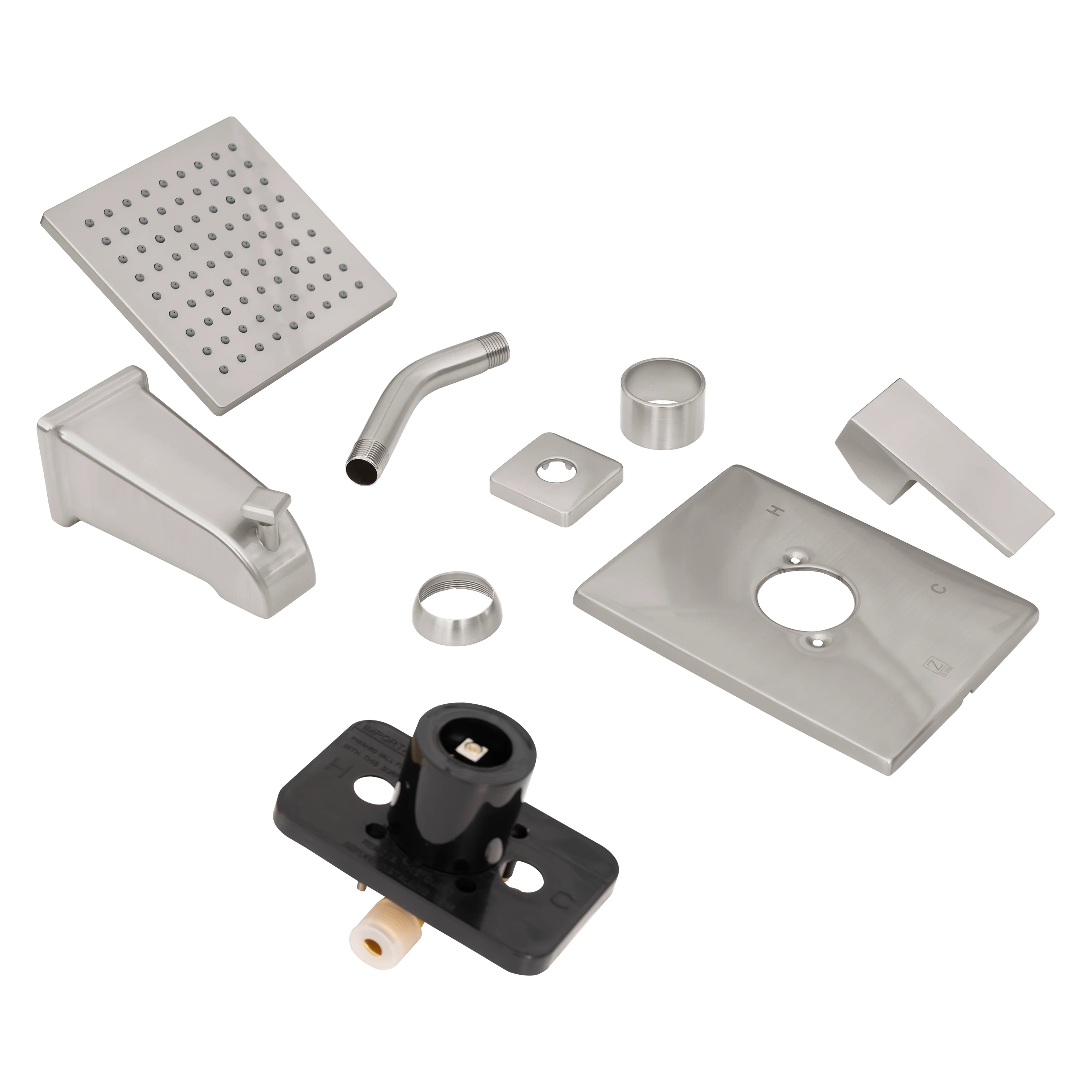 ZLINE Palisades Modern Shower System in Brushed Nickel (RBCN2-SHS-BN) - Image 4
