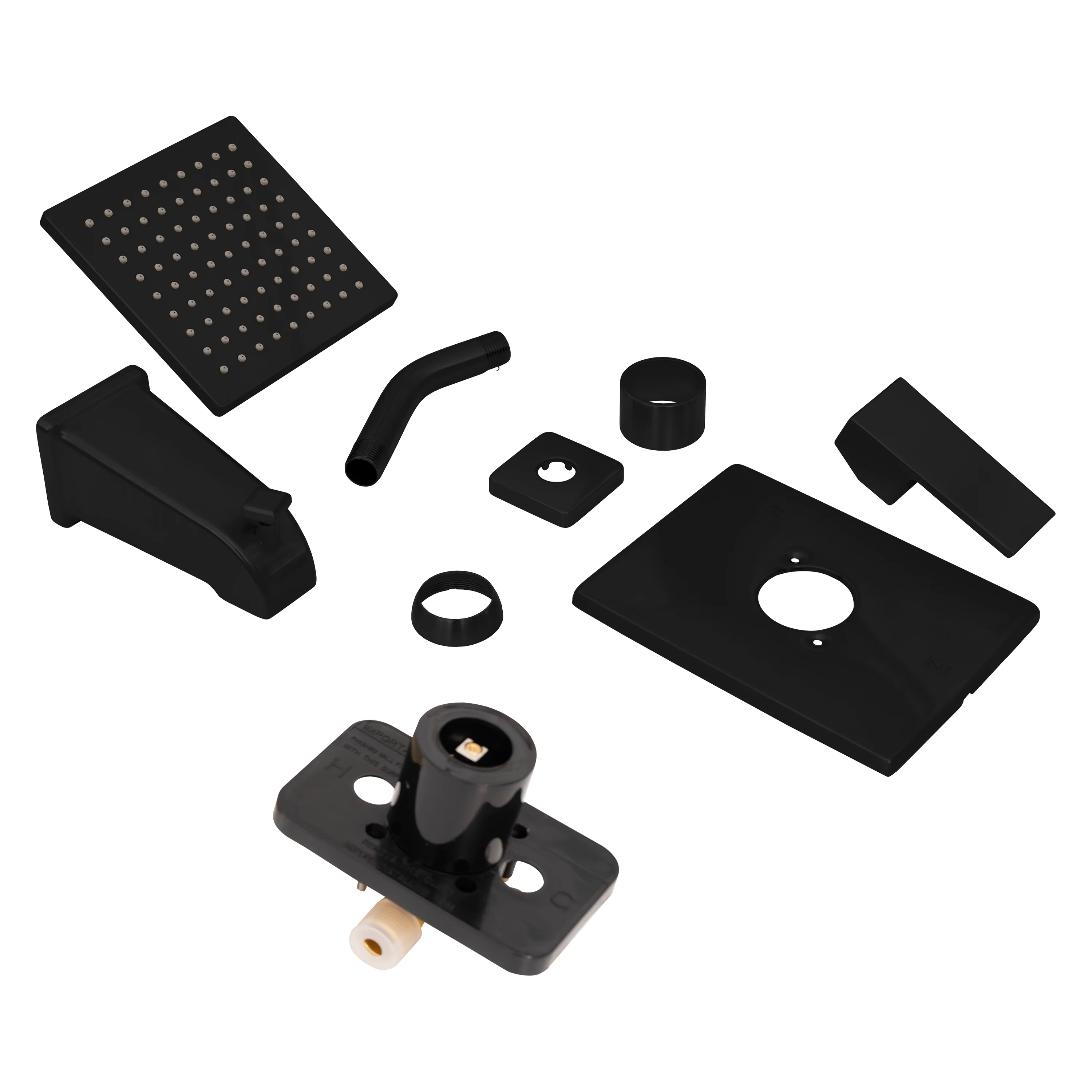 ZLINE Palisades Modern Shower System in Matte Black (RBCN2-SHS-MB) - Image 4