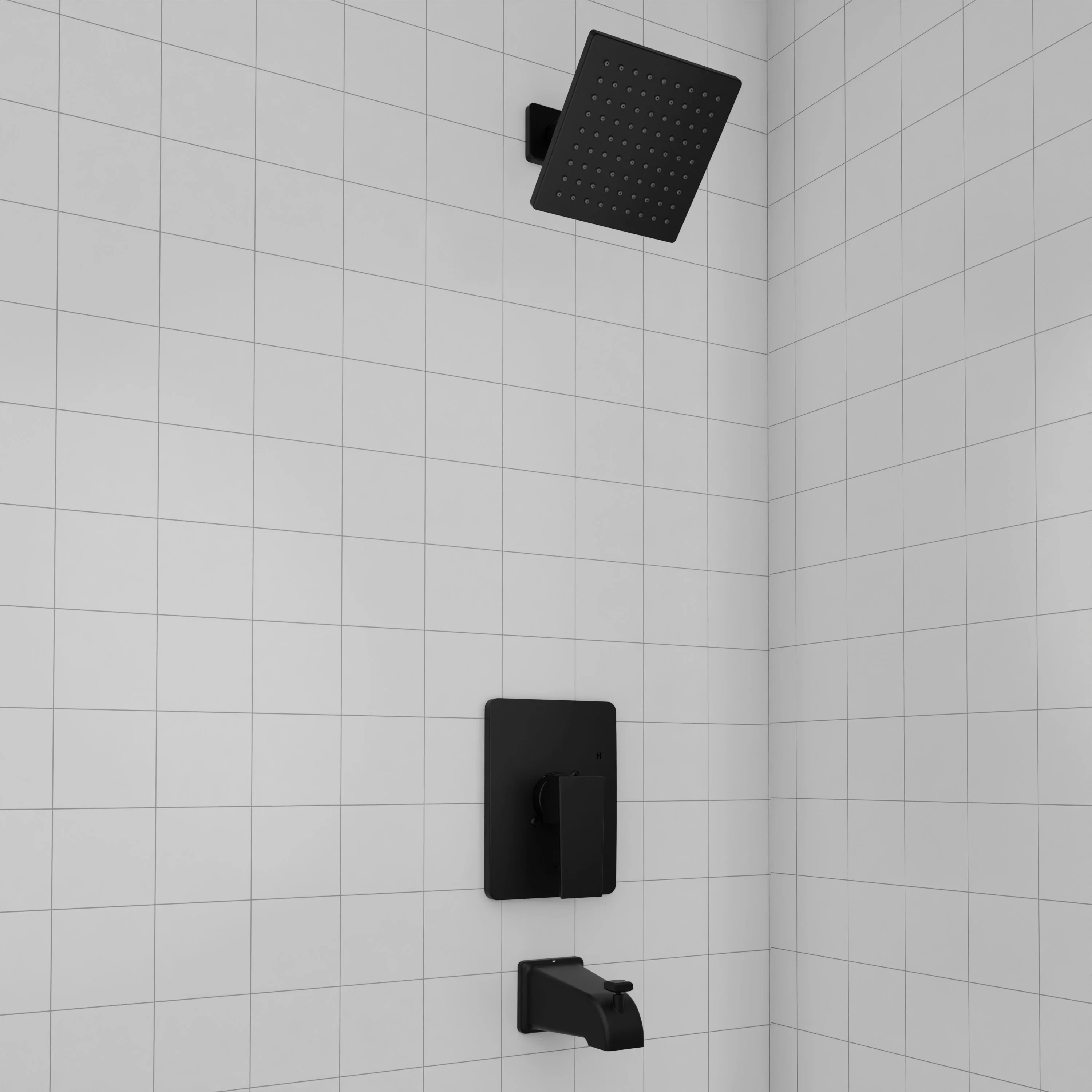 ZLINE Palisades Modern Shower System in Matte Black (RBCN2-SHS-MB) - Image 7