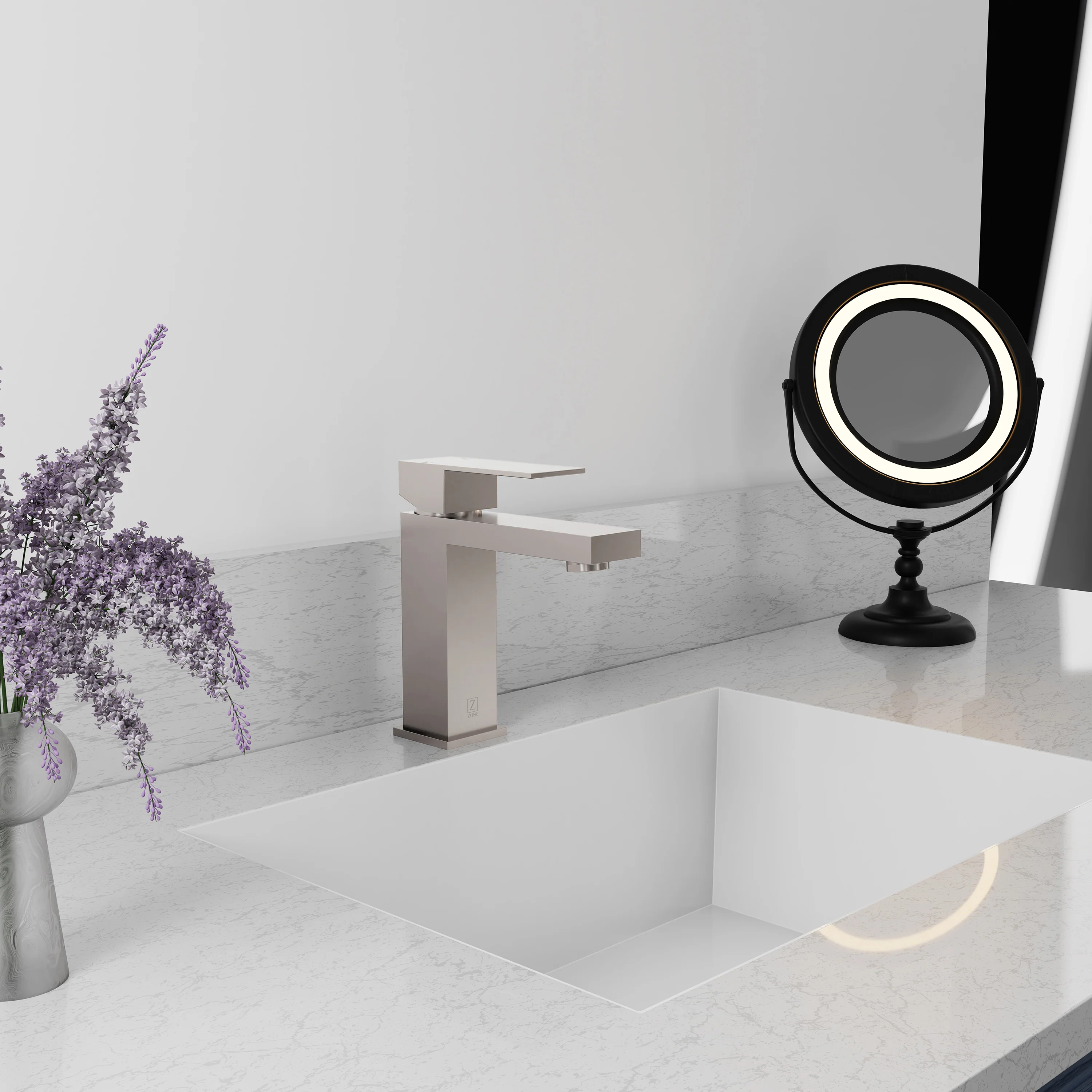 ZLINE Palisades Modern Single Handle Bath Faucet in Brushed Nickel (RBCN2-BF-BN) - Image 2