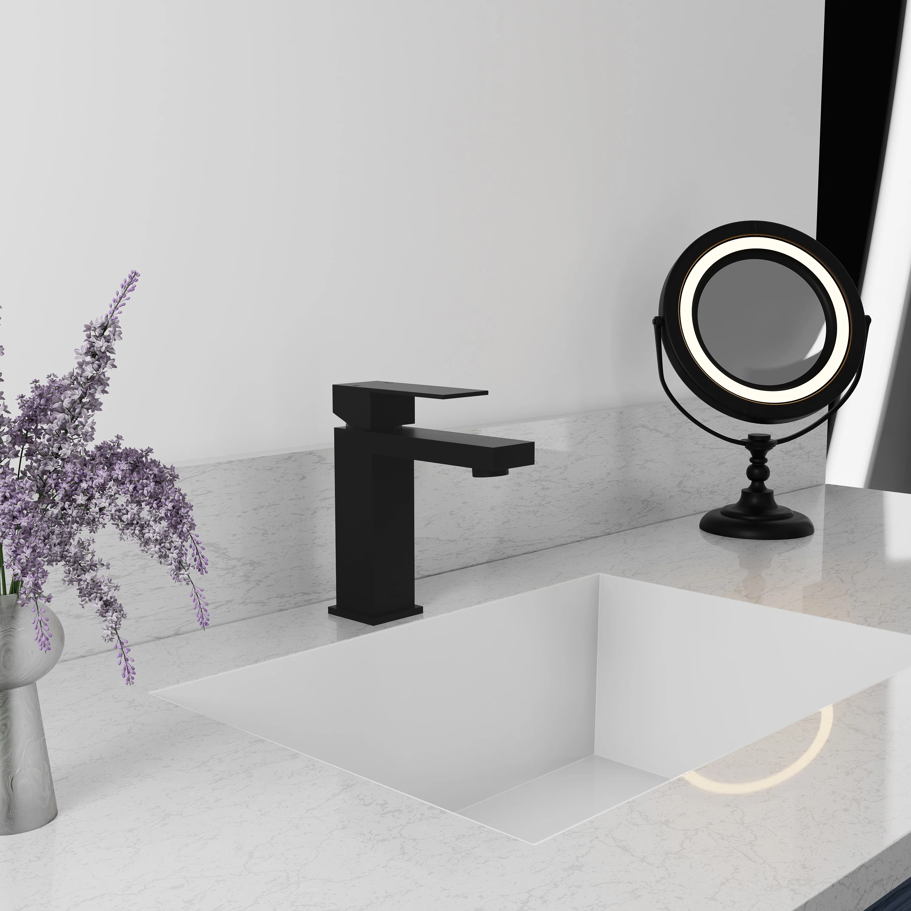 ZLINE Palisades Modern Single Handle Bath Faucet in Matte Black (RBCN2-BF-MB) - Image 2