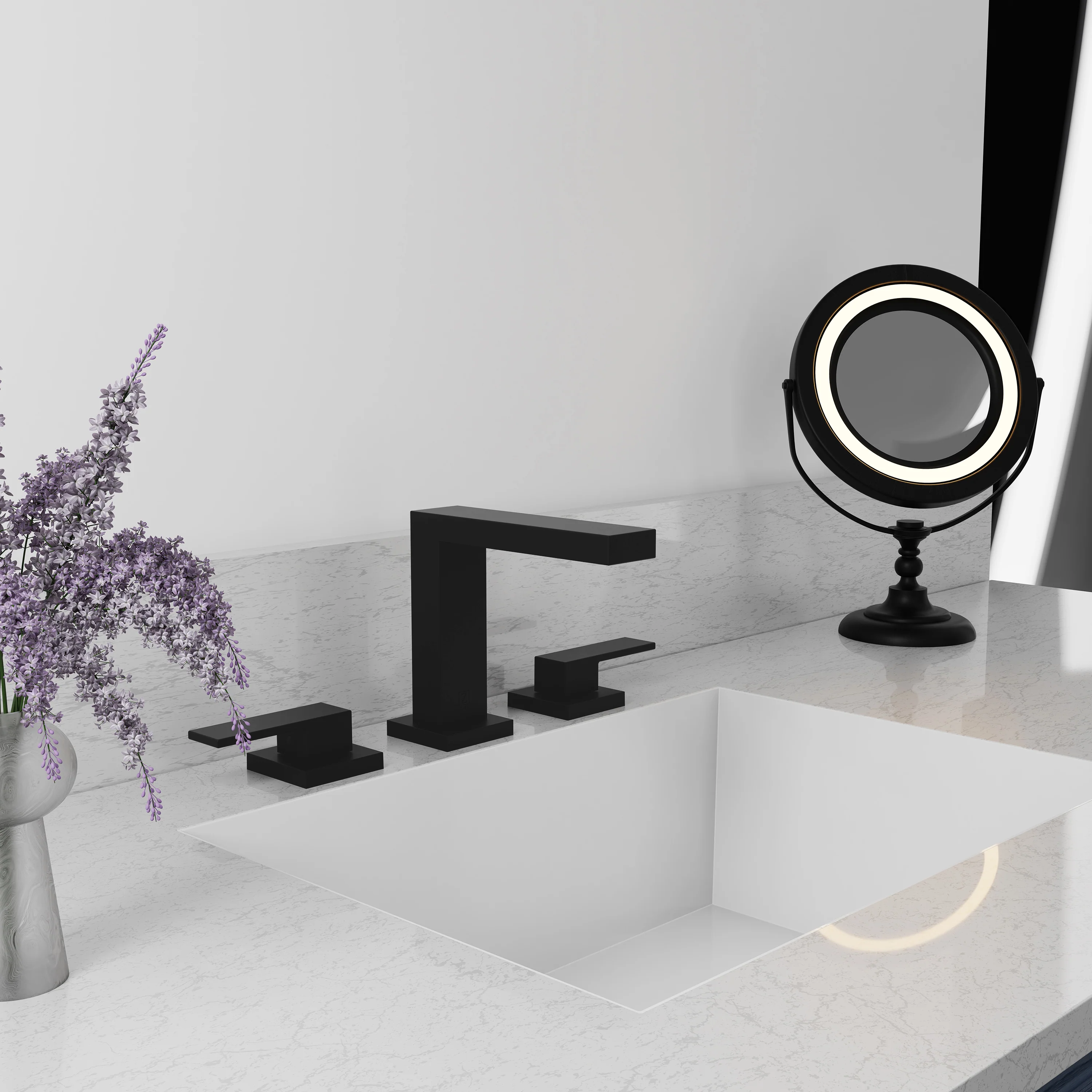 ZLINE Palisades Modern Widespread Bath Faucet in Matte Black (RBCN3-BF-MB) - Image 5