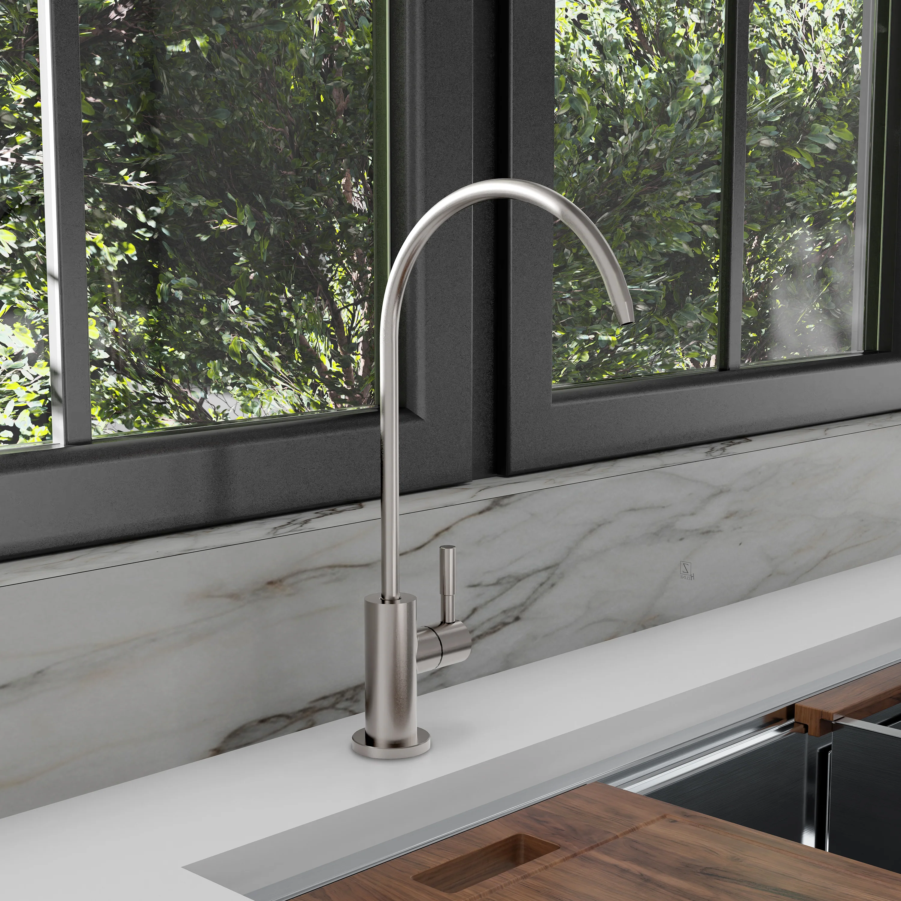 ZLINE Palisades Single Handle Drink Faucet in Brushed Nickel (RBCN1-FBV-BN) - Image 5