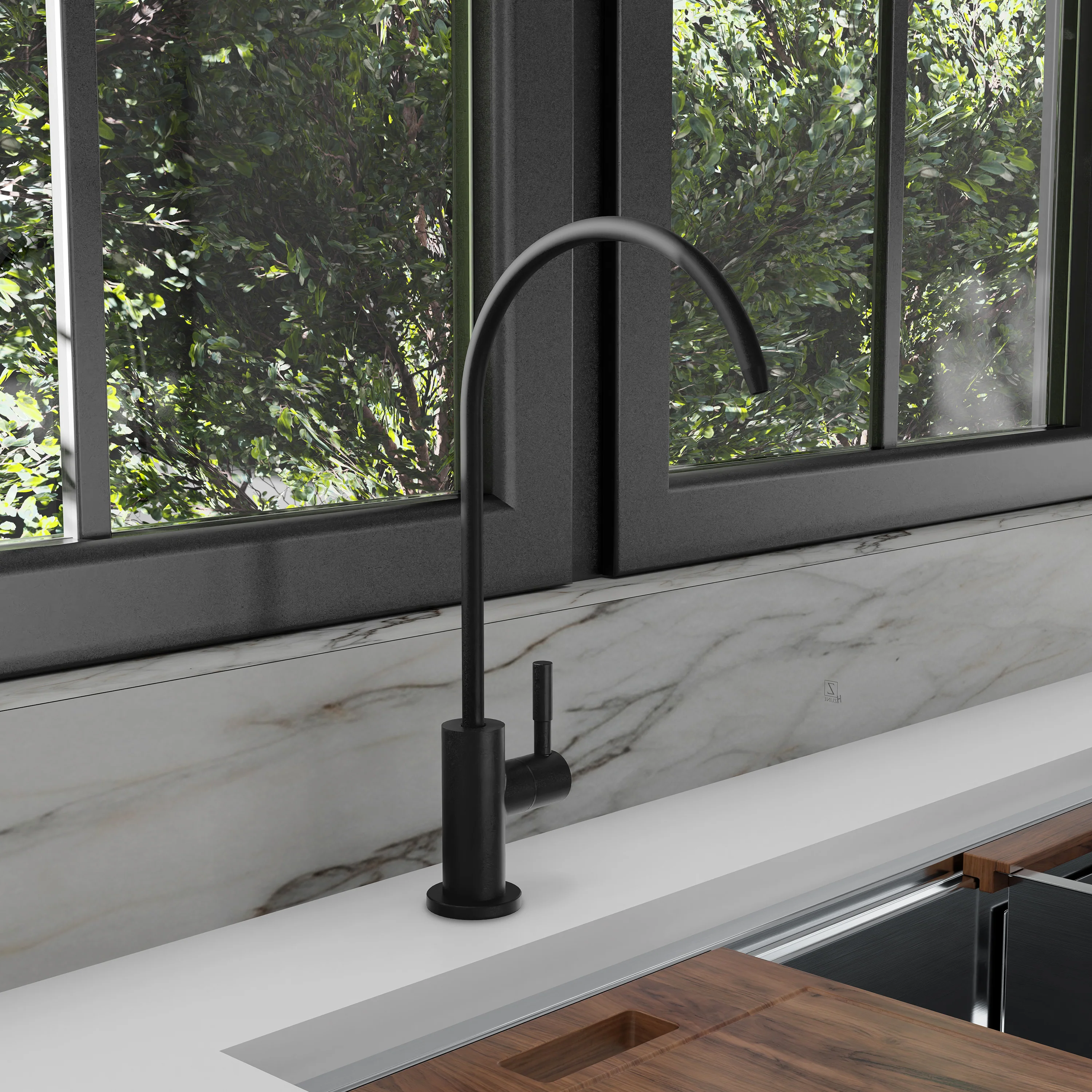 ZLINE Palisades Single Handle Drink Faucet in Matte Black (RBCN1-FBV-MB) - Image 2