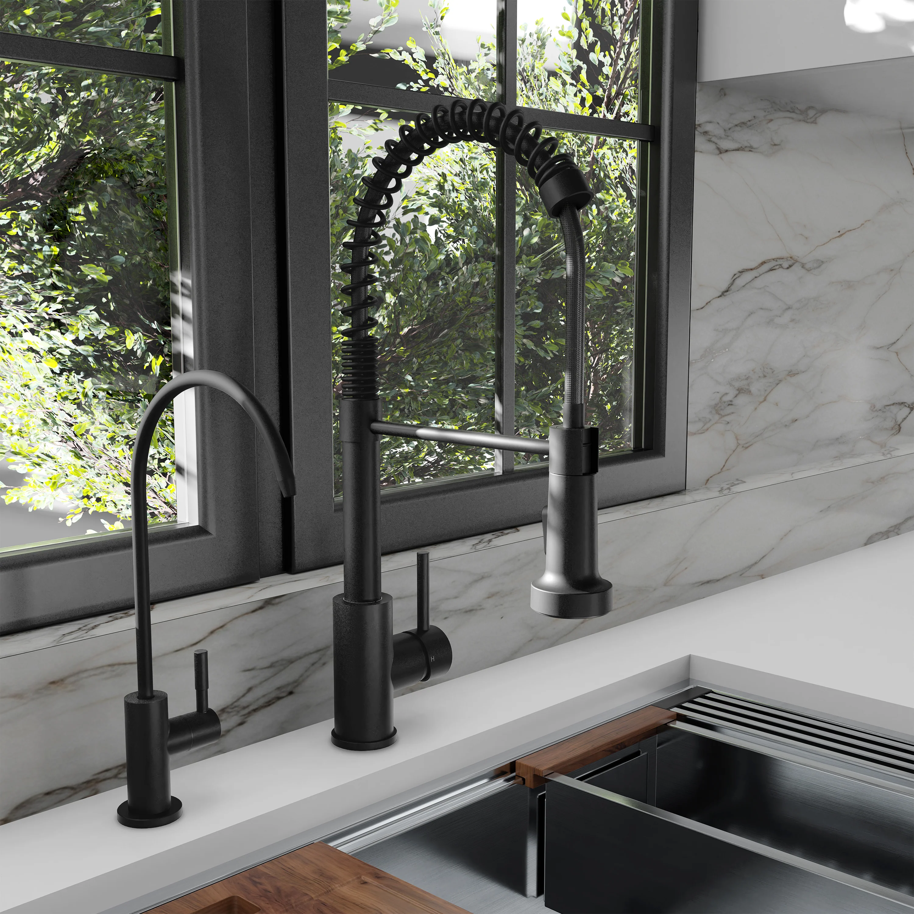 ZLINE Palisades Single Handle Drink Faucet in Matte Black (RBCN1-FBV-MB) - Image 5