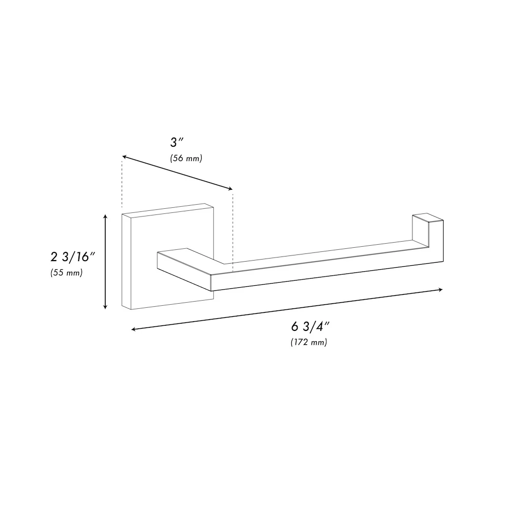 ZLINE Palisades Toilet Paper Holder in Matte Black (RBCN1-TP-MB) - Image 4