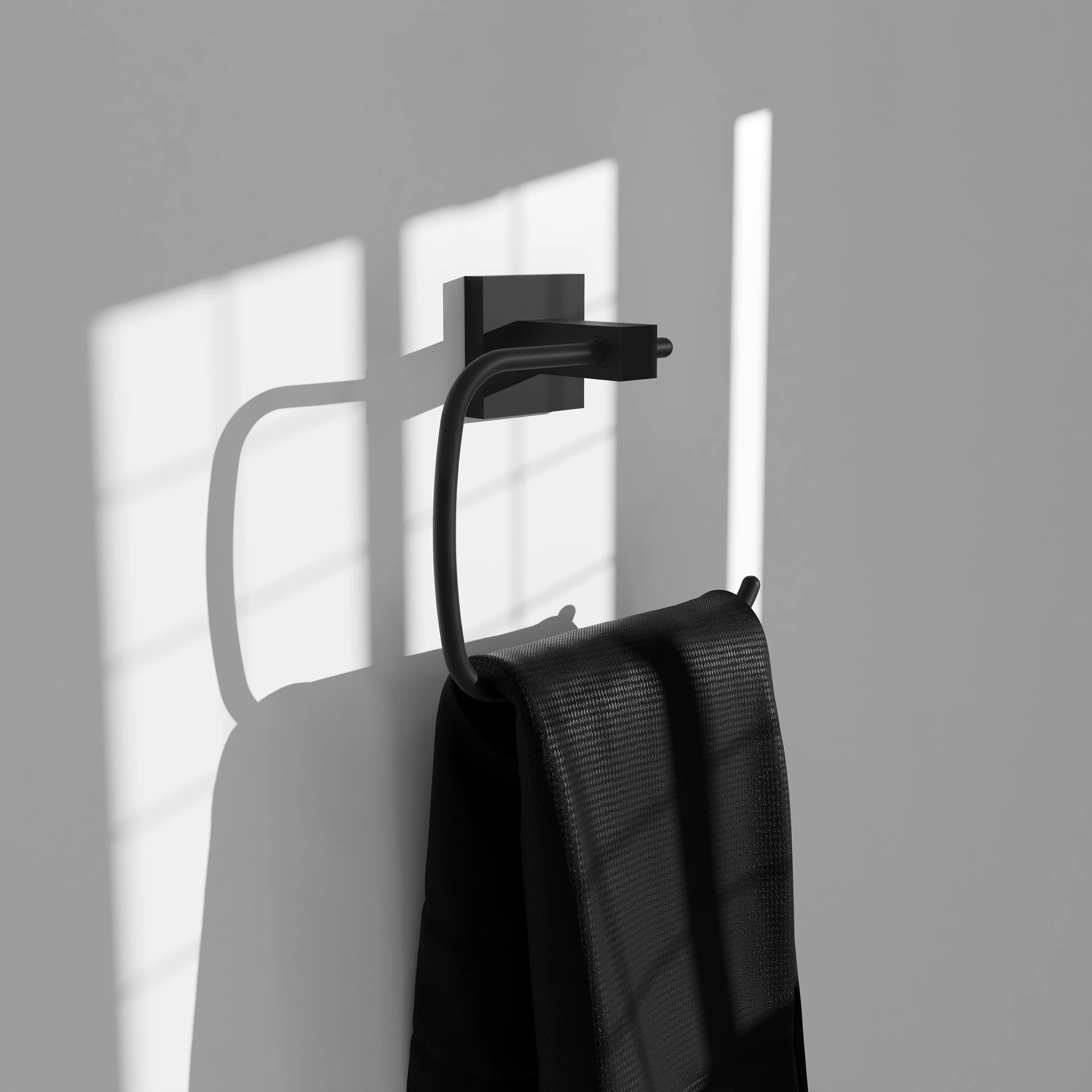 ZLINE Palisades Towel Ring in Matte Black (RBCN1-TRNG-MB) - Image 3