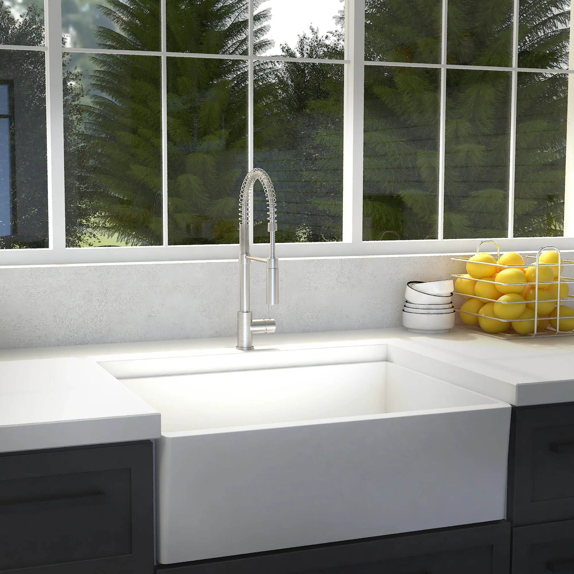 ZLINE Sierra Kitchen Faucet in Brushed Nickel (SRA-KF-BN) - Image 2