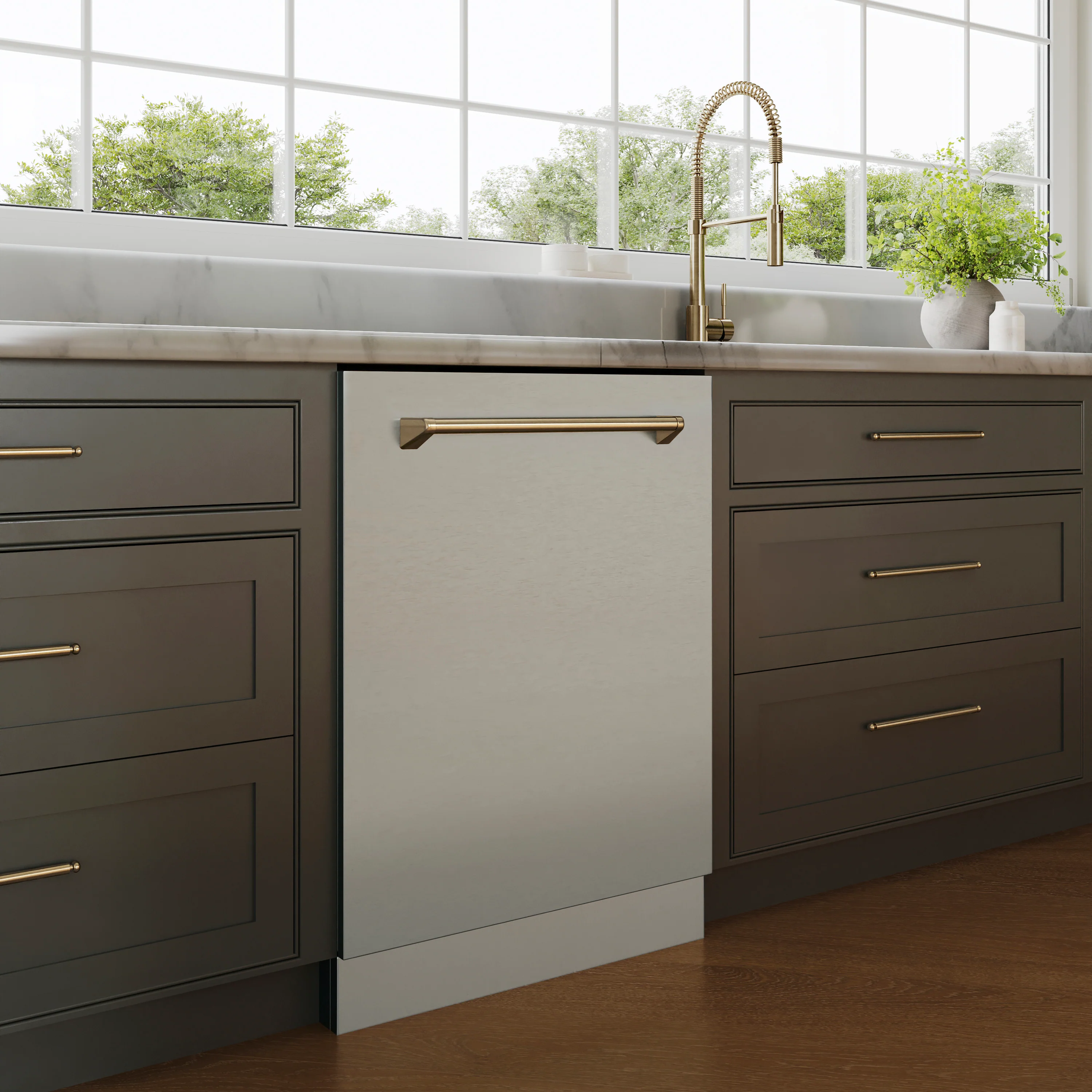 ZLINE Sierra Kitchen Faucet in Champagne Bronze (SRA-KF-CB) - Image 4