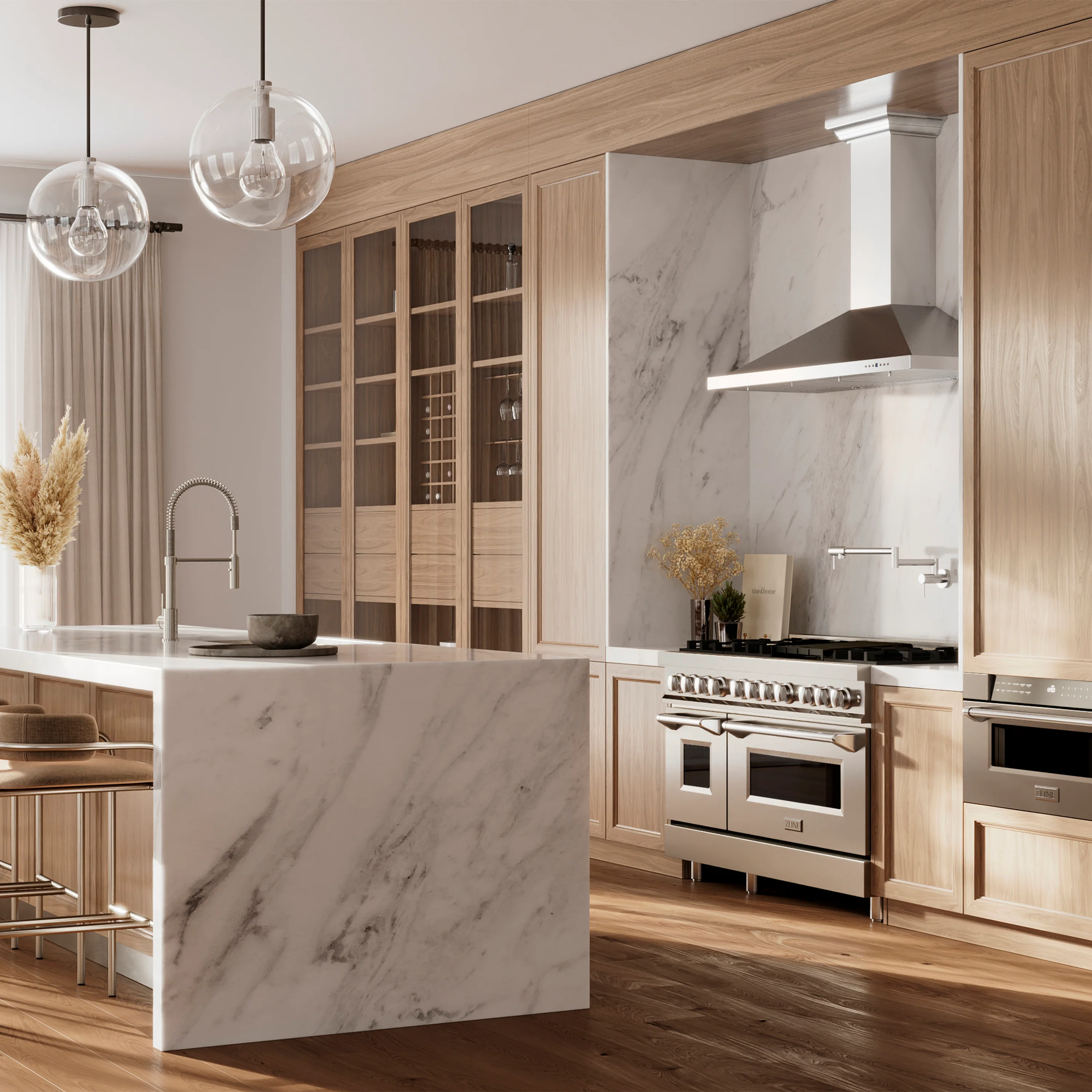 ZLINE Sierra Kitchen Faucet in Chrome (SRA-KF-CH) - Image 16