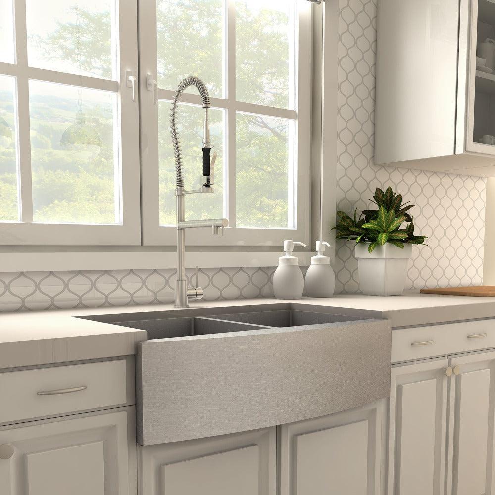 ZLINE Van Gogh Kitchen Faucet in Brushed Nickel (VNG-KF-BN) - Image 2