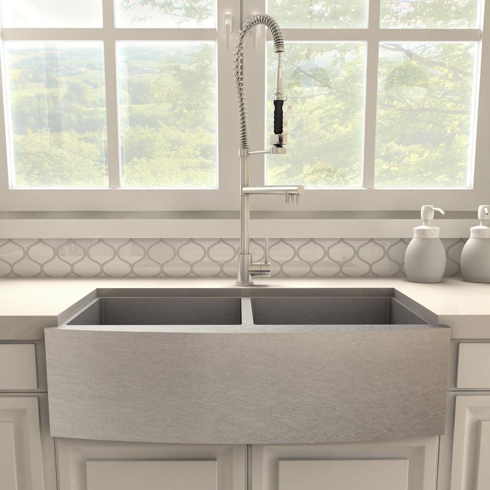 ZLINE Van Gogh Kitchen Faucet in Brushed Nickel (VNG-KF-BN) - Image 3