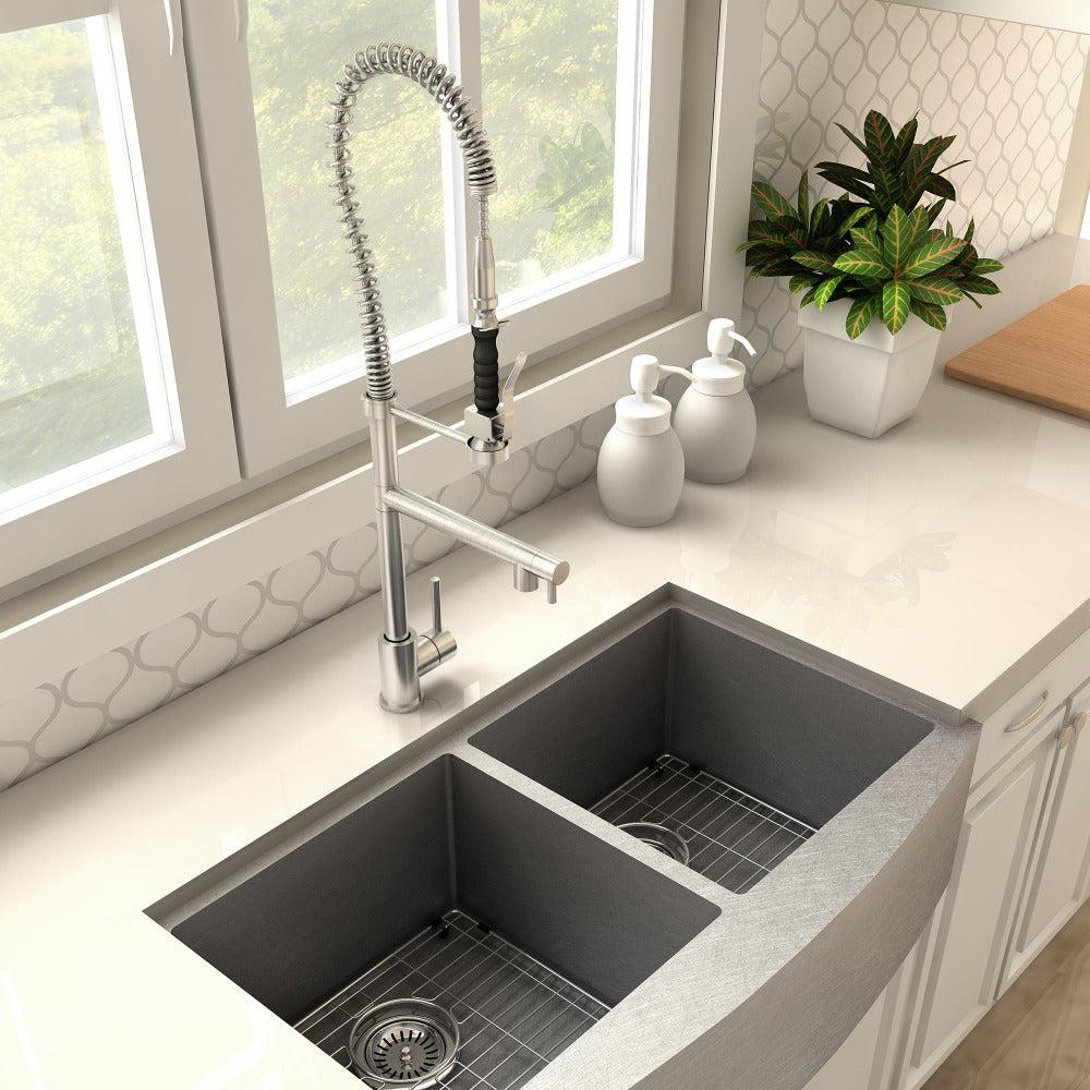 ZLINE Van Gogh Kitchen Faucet in Brushed Nickel (VNG-KF-BN) - Image 4