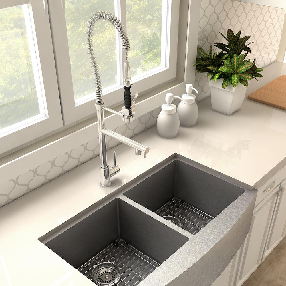 ZLINE Van Gogh Pull Down Spring Kitchen Faucet with Pot Filler in Chrome (VNG-KF-CH) - Image 2
