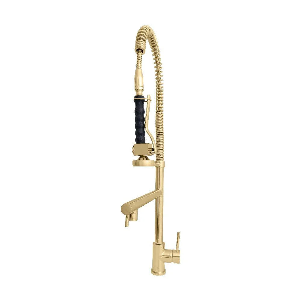 ZLINE Van Gogh Pull Down Spring Kitchen Faucet with Pot Filler in Polished Gold (VNG-KF-PG) - Image 3