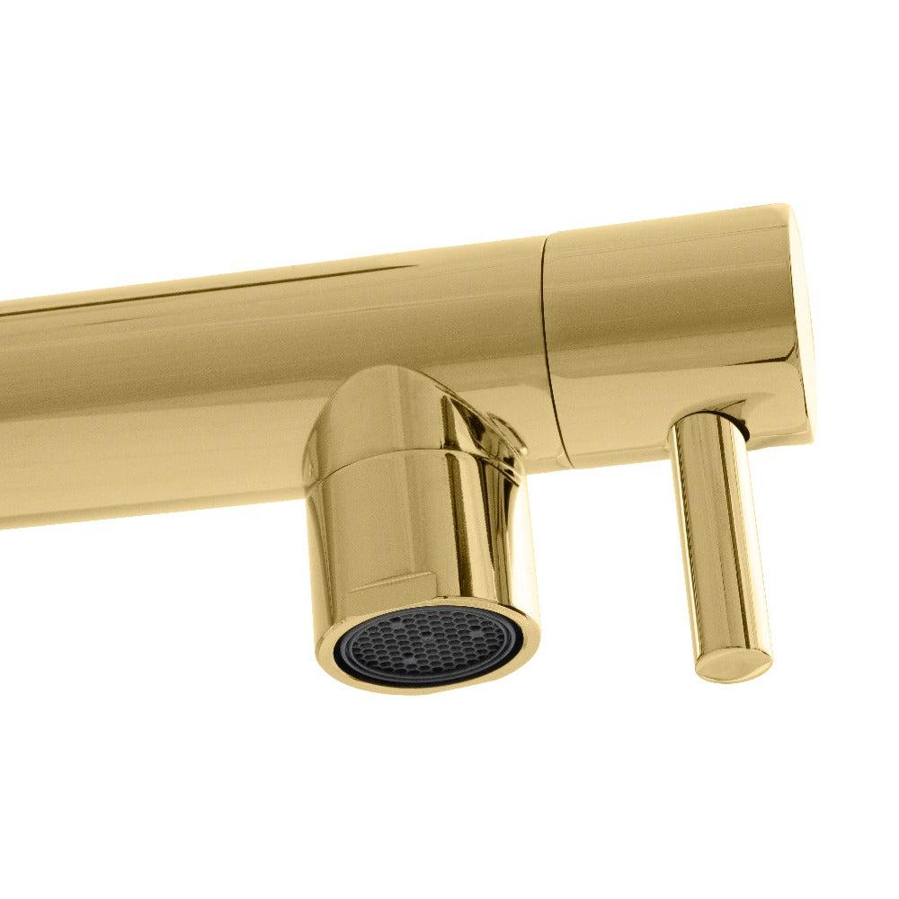 ZLINE Van Gogh Pull Down Spring Kitchen Faucet with Pot Filler in Polished Gold (VNG-KF-PG) - Image 6