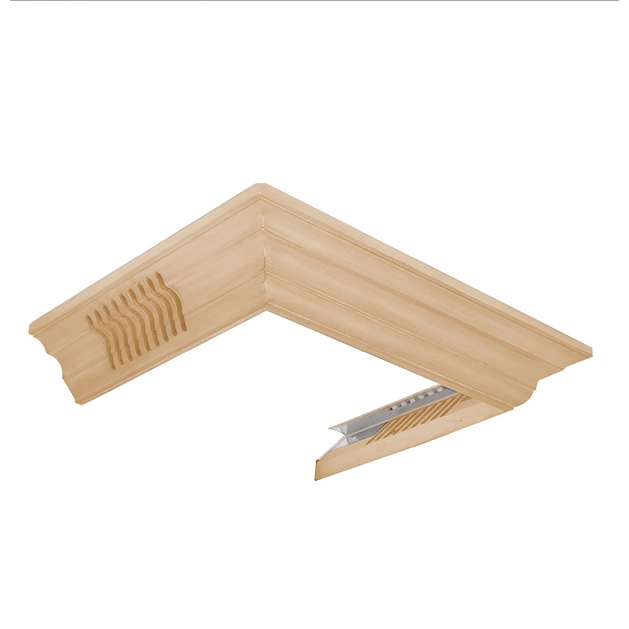 ZLINE Vented Crown Molding Profile 6 for Wall Mount Range Hood (CM6V-KBUF) - Image 2