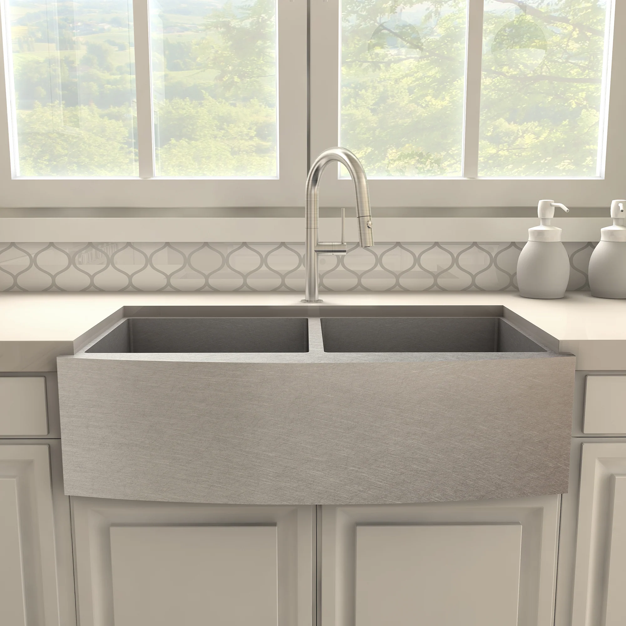 ZLINE Voltaire Pull Down Kitchen Faucet in Brushed Nickel (VLT-KF-BN) - Image 9
