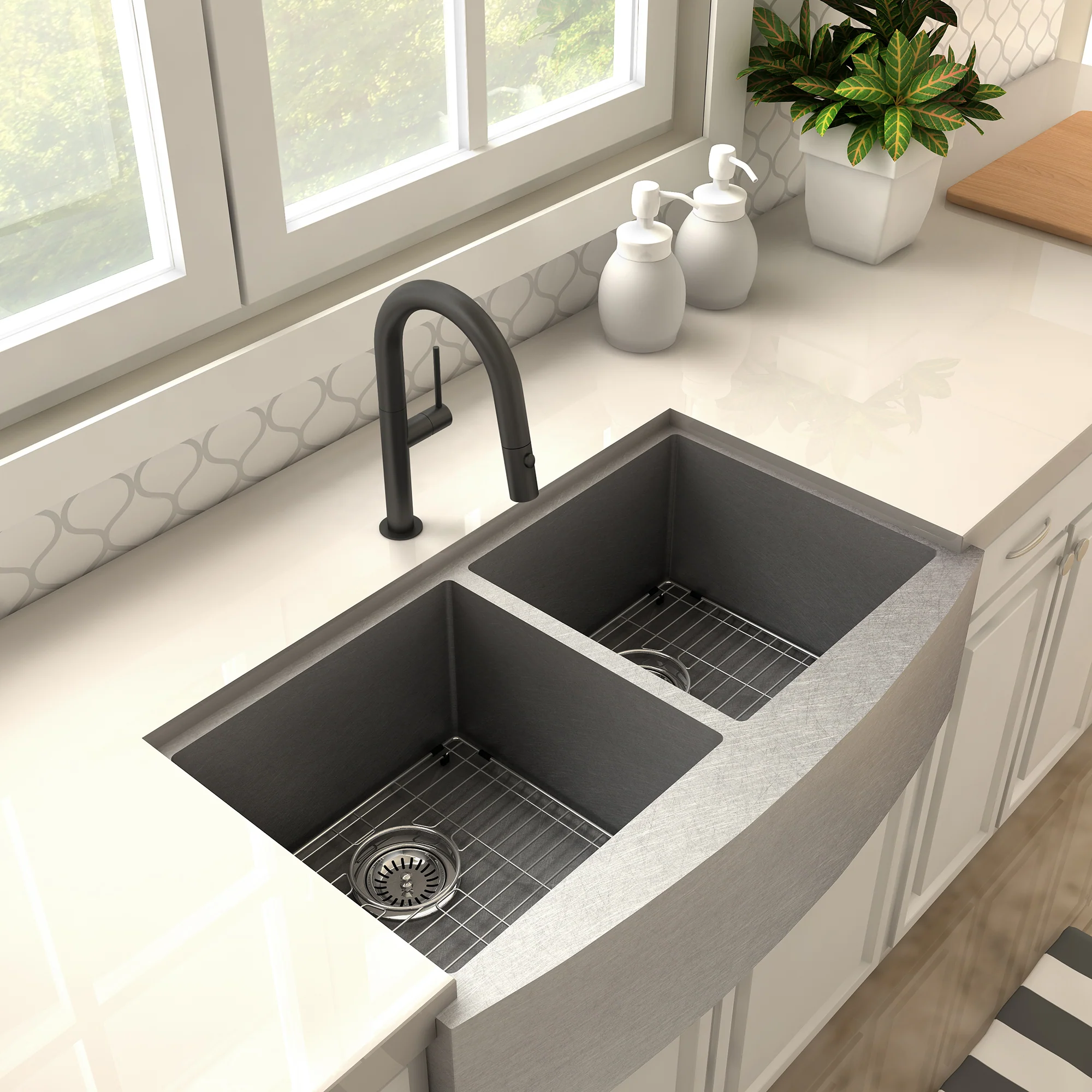 ZLINE Voltaire Kitchen Faucet in Matte Black (VLT-KF-MB) - Image 7
